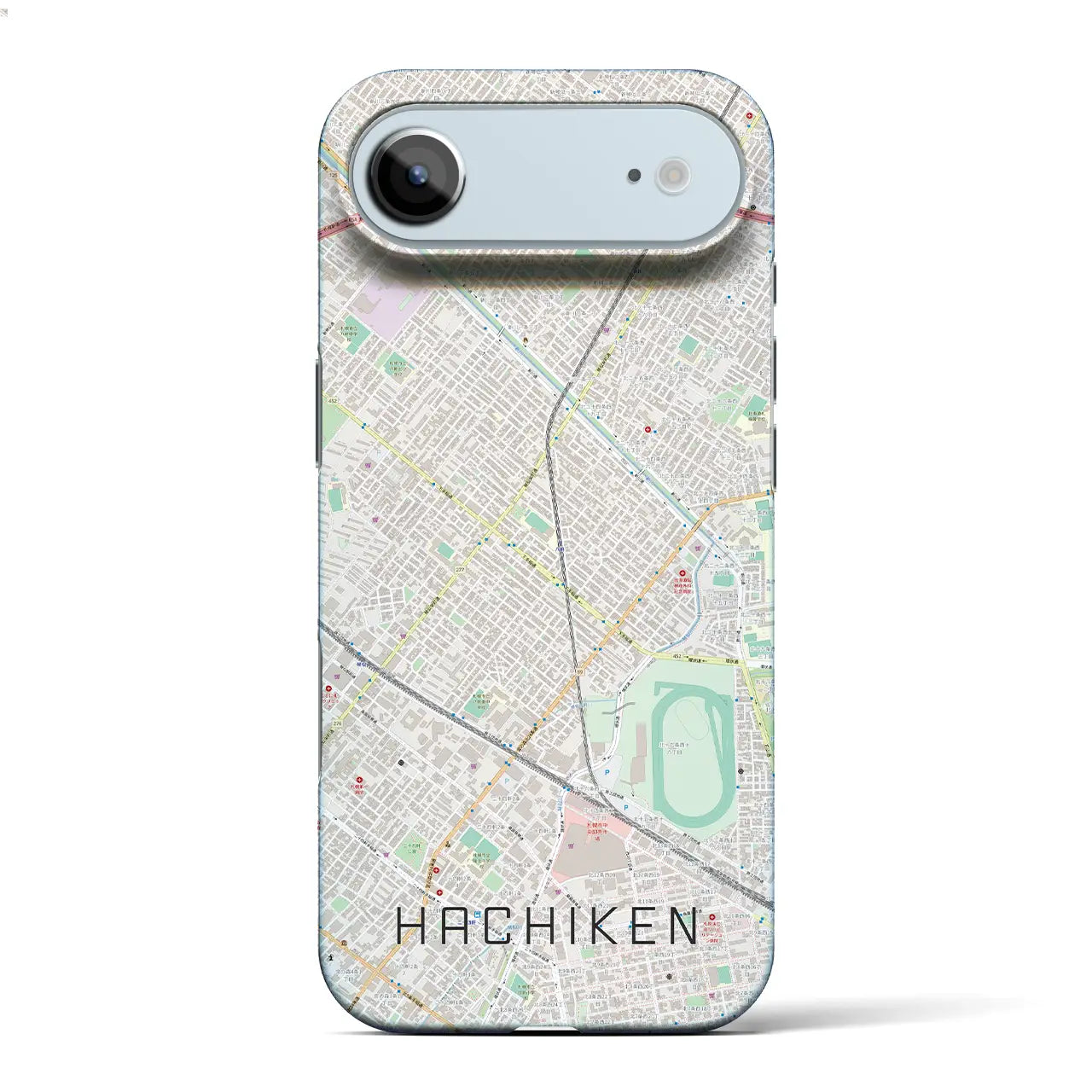 【八軒(北海道)】地図柄iPhoneケース(バックカバータイプ)ナチュラル・iPhone 17 Pro Max 用