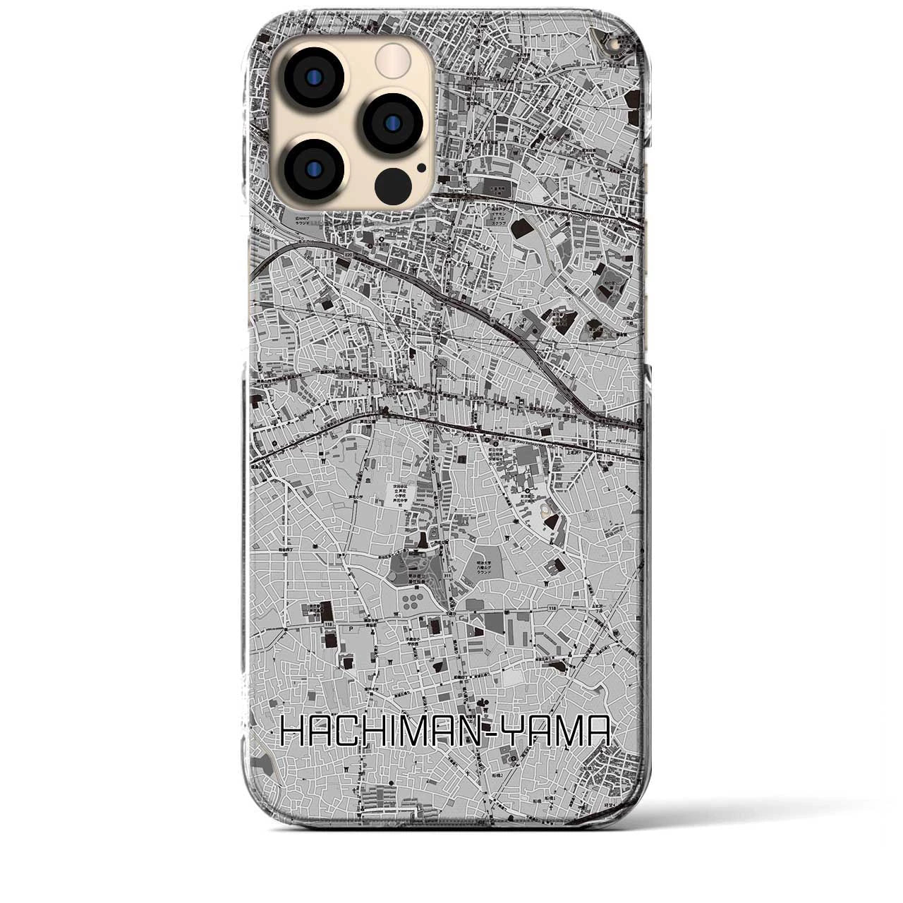 【八幡山(東京都)】地図柄iPhoneケース(クリアタイプ)