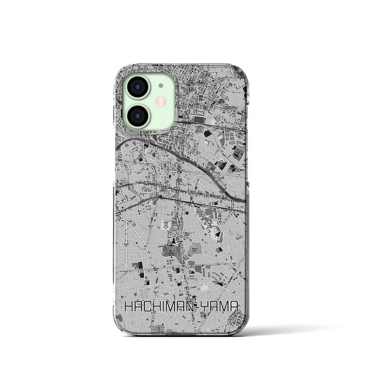 【八幡山(東京都)】地図柄iPhoneケース(クリアタイプ)