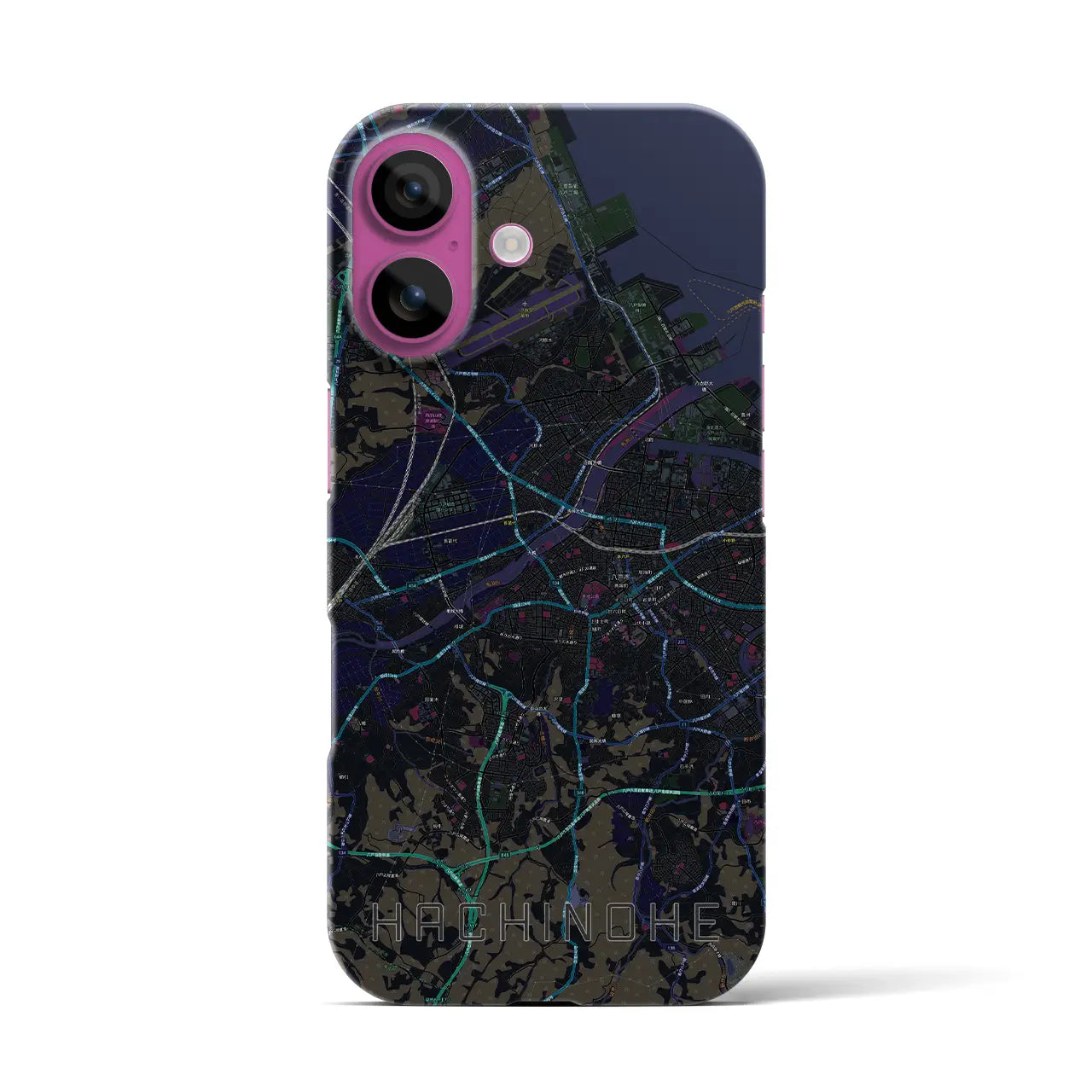【八戸(青森県)】地図柄iPhoneケース(バックカバータイプ)