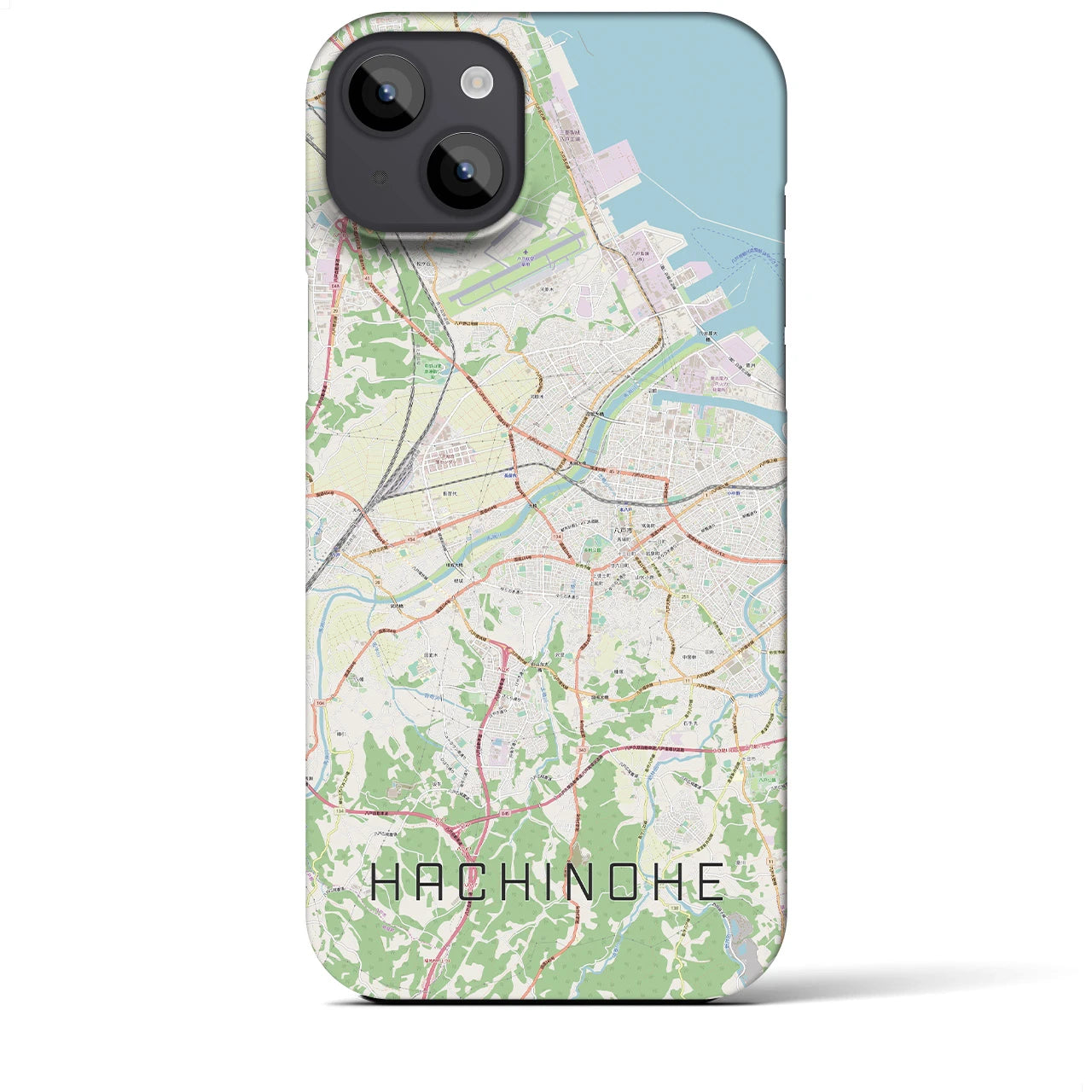 【八戸(青森県)】地図柄iPhoneケース(バックカバータイプ)