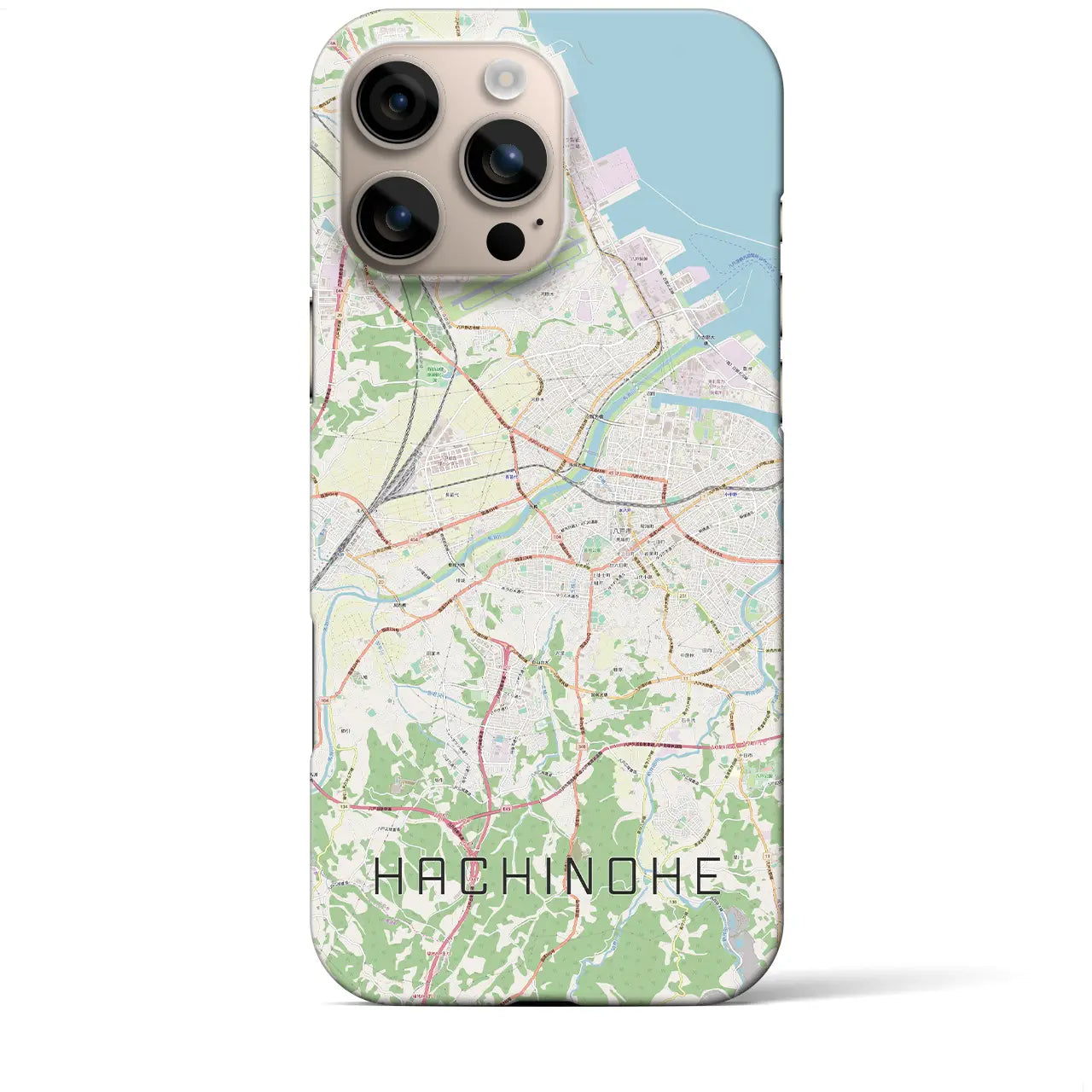 【八戸(青森県)】地図柄iPhoneケース(バックカバータイプ)
