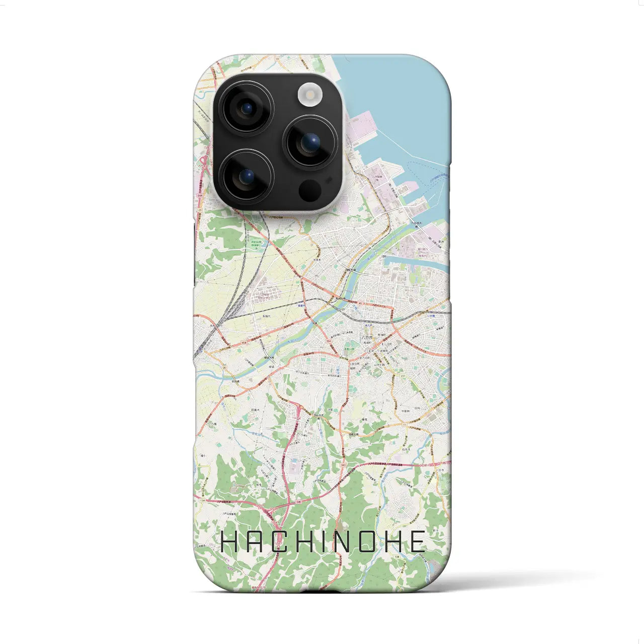 【八戸(青森県)】地図柄iPhoneケース(バックカバータイプ)
