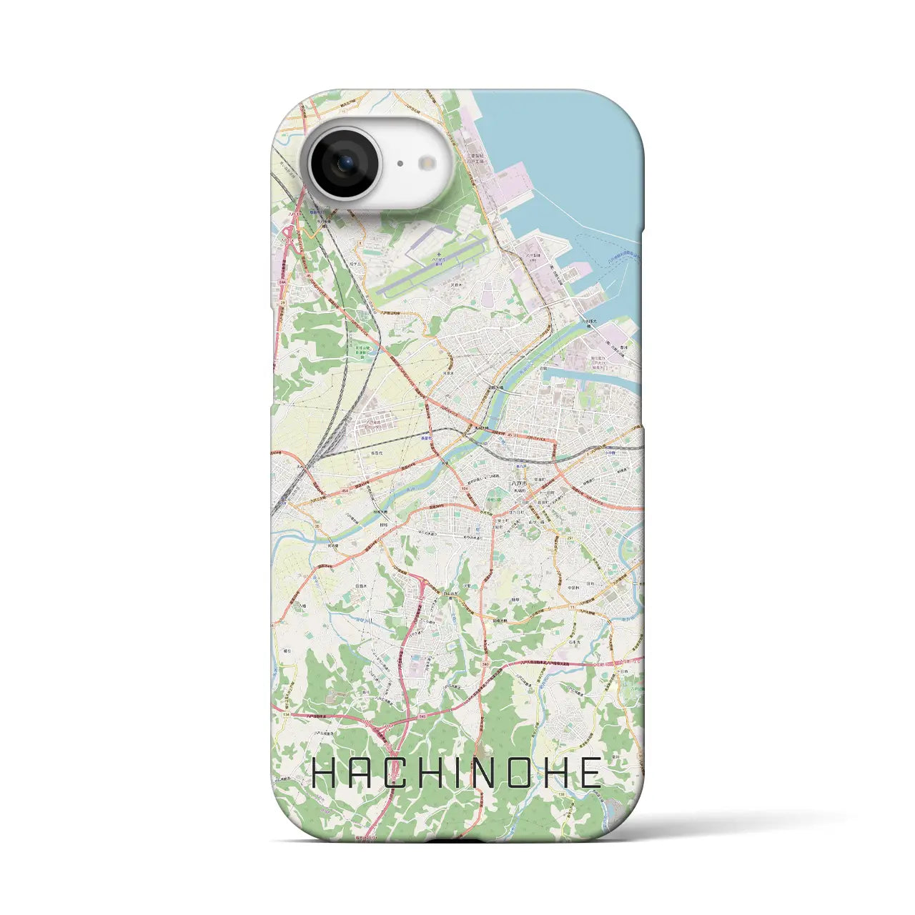 【八戸(青森県)】地図柄iPhoneケース(バックカバータイプ)