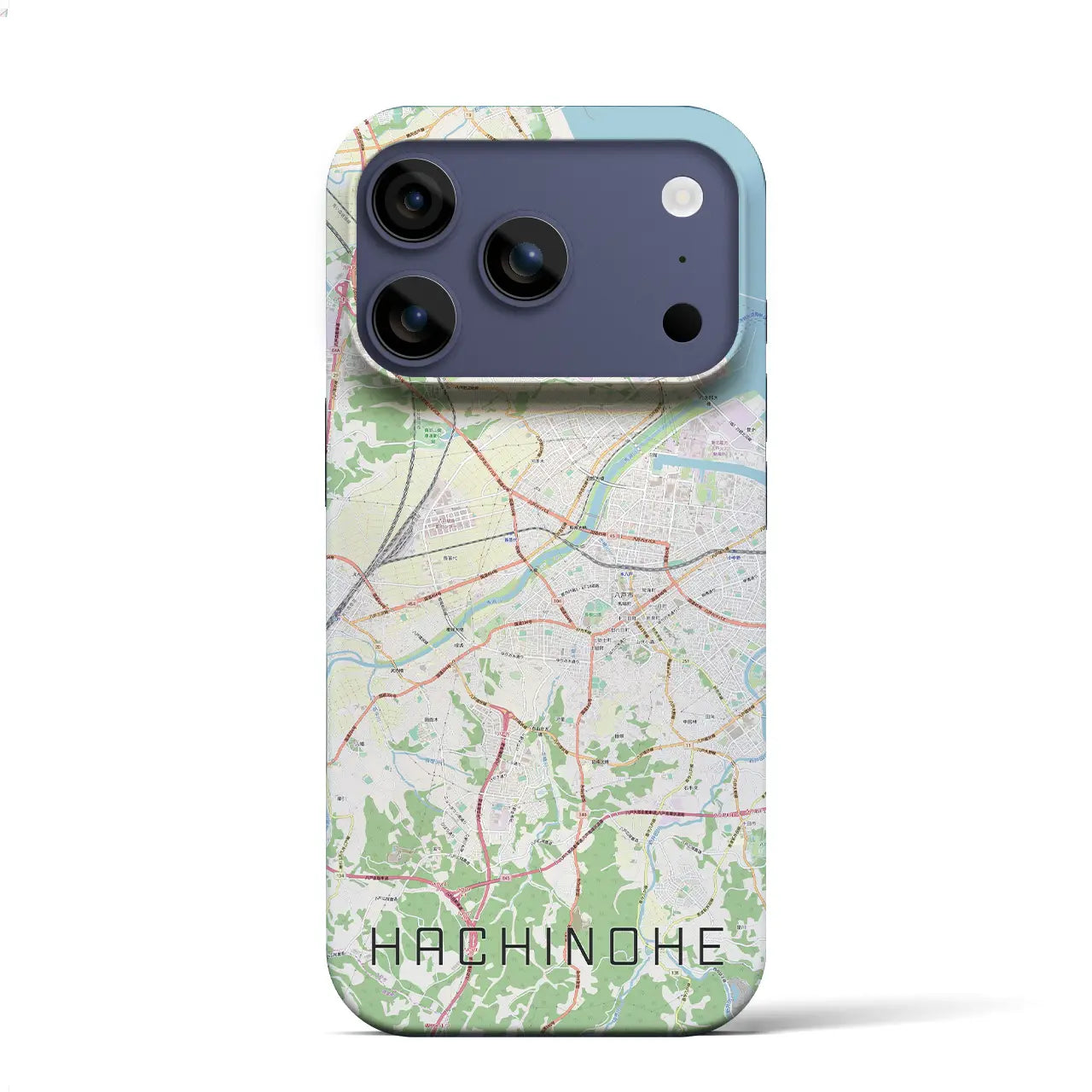 【八戸(青森県)】地図柄iPhoneケース(バックカバータイプ)