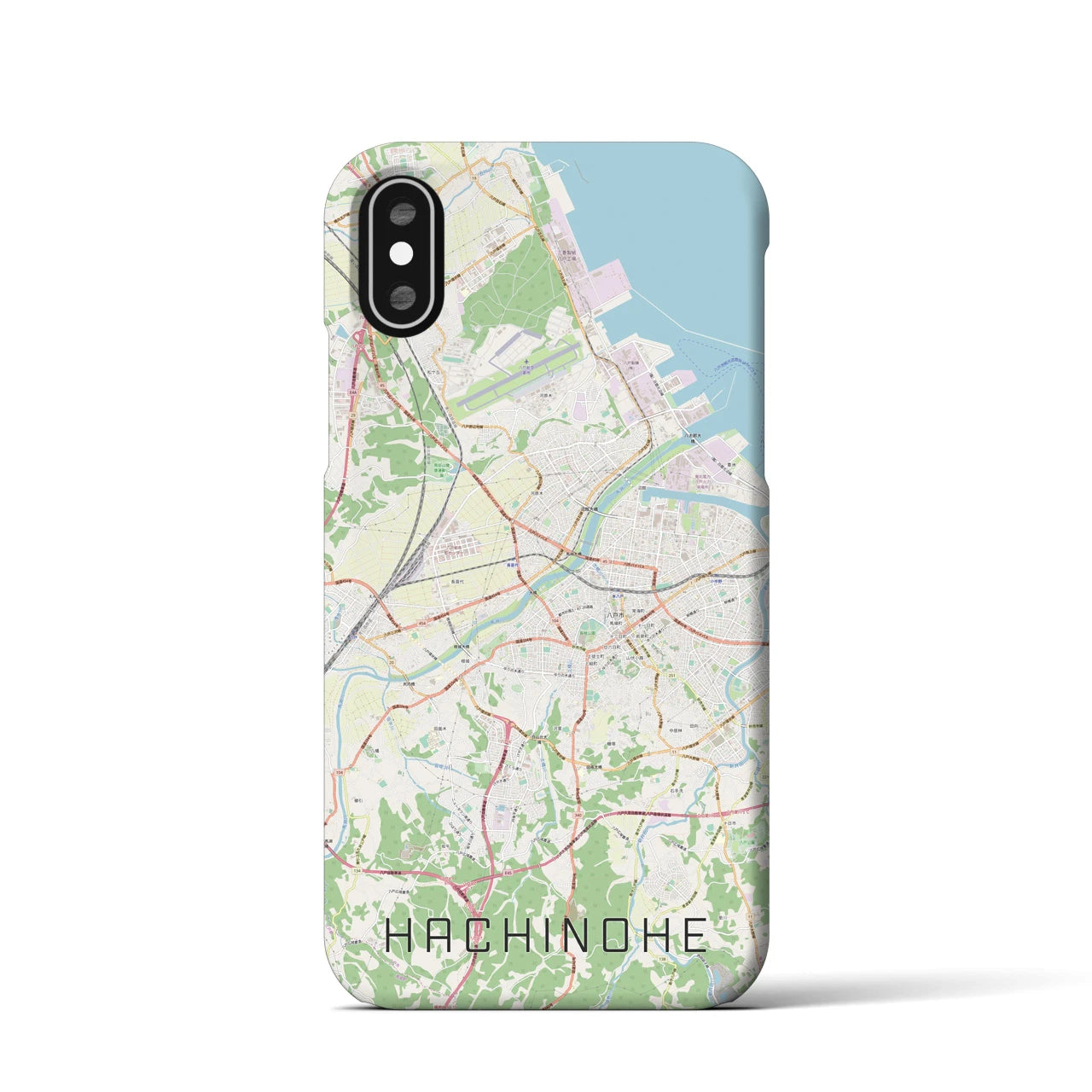 【八戸(青森県)】地図柄iPhoneケース(バックカバータイプ)