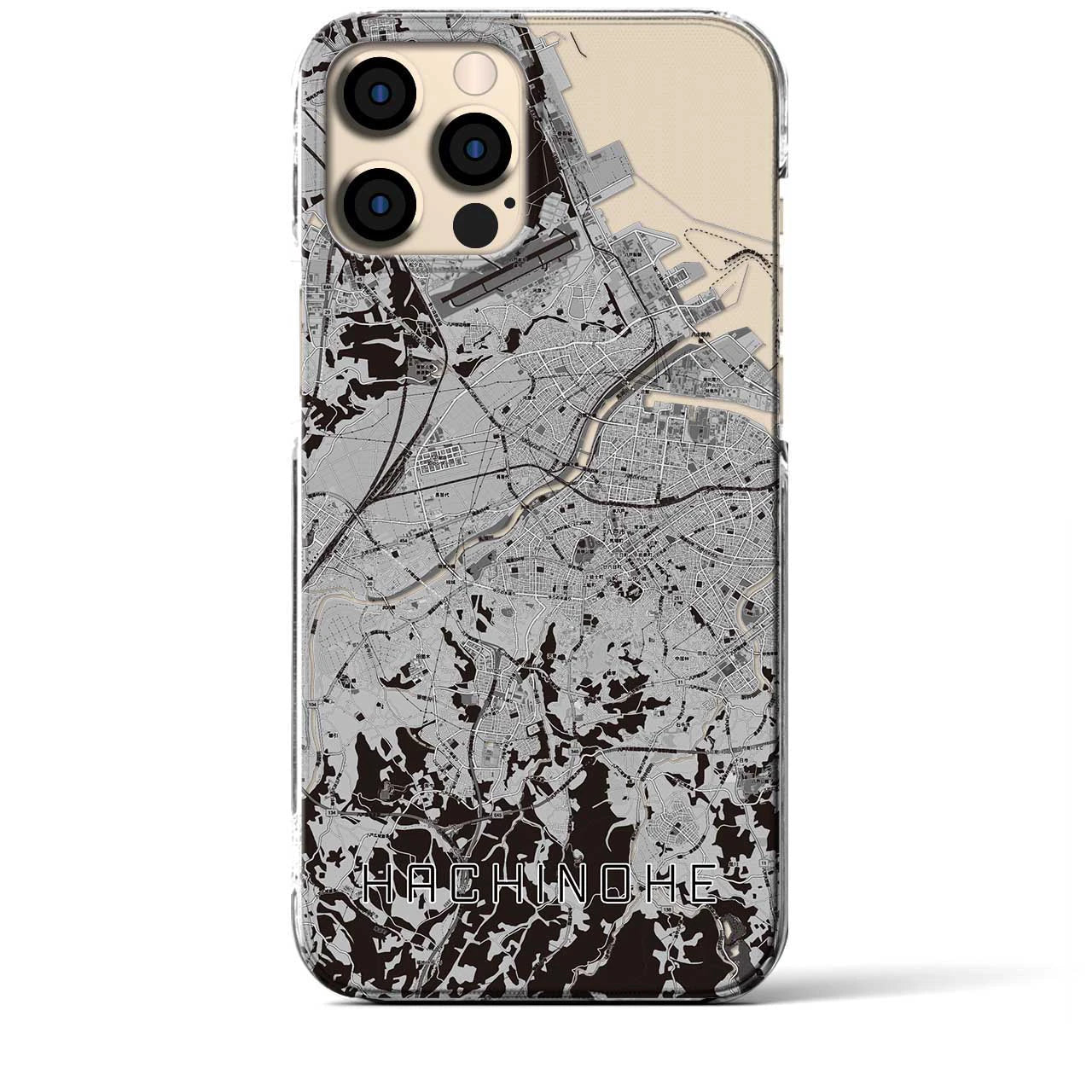 【八戸(青森県)】地図柄iPhoneケース(クリアタイプ)