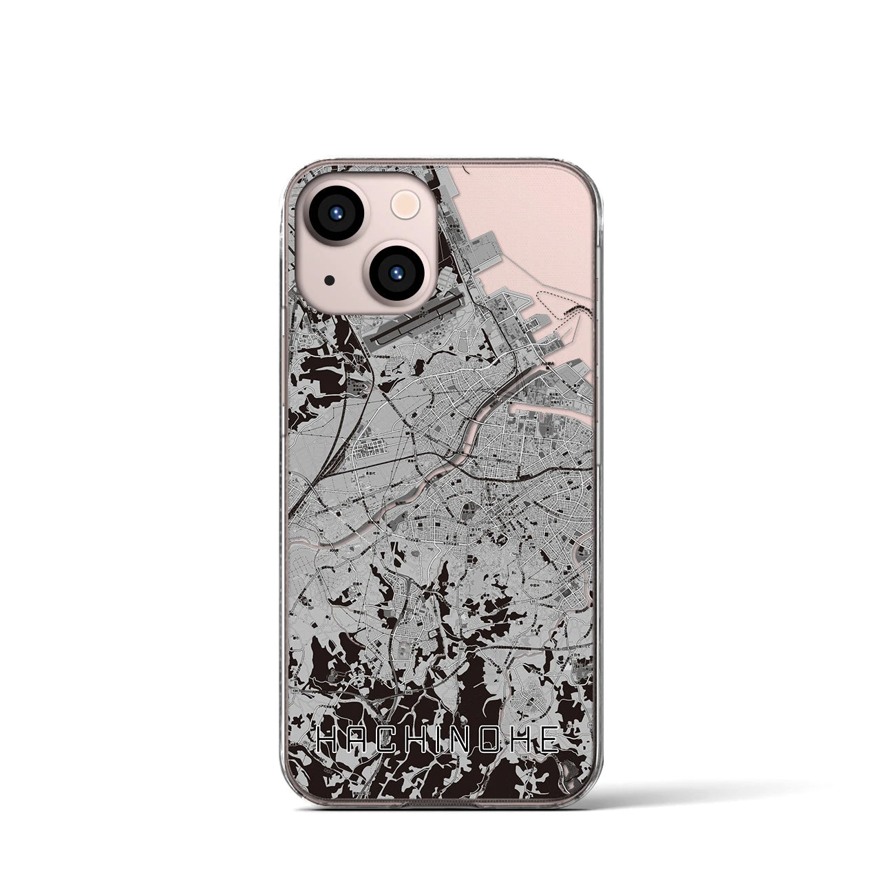 【八戸(青森県)】地図柄iPhoneケース(クリアタイプ)