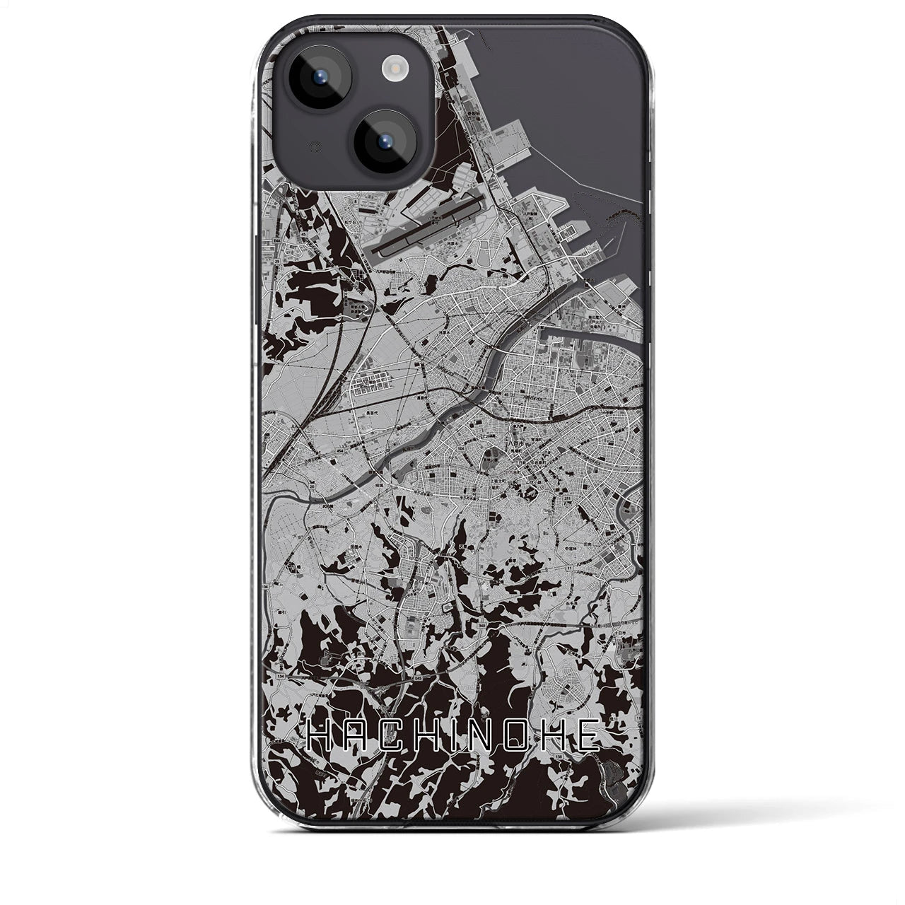 【八戸(青森県)】地図柄iPhoneケース(クリアタイプ)