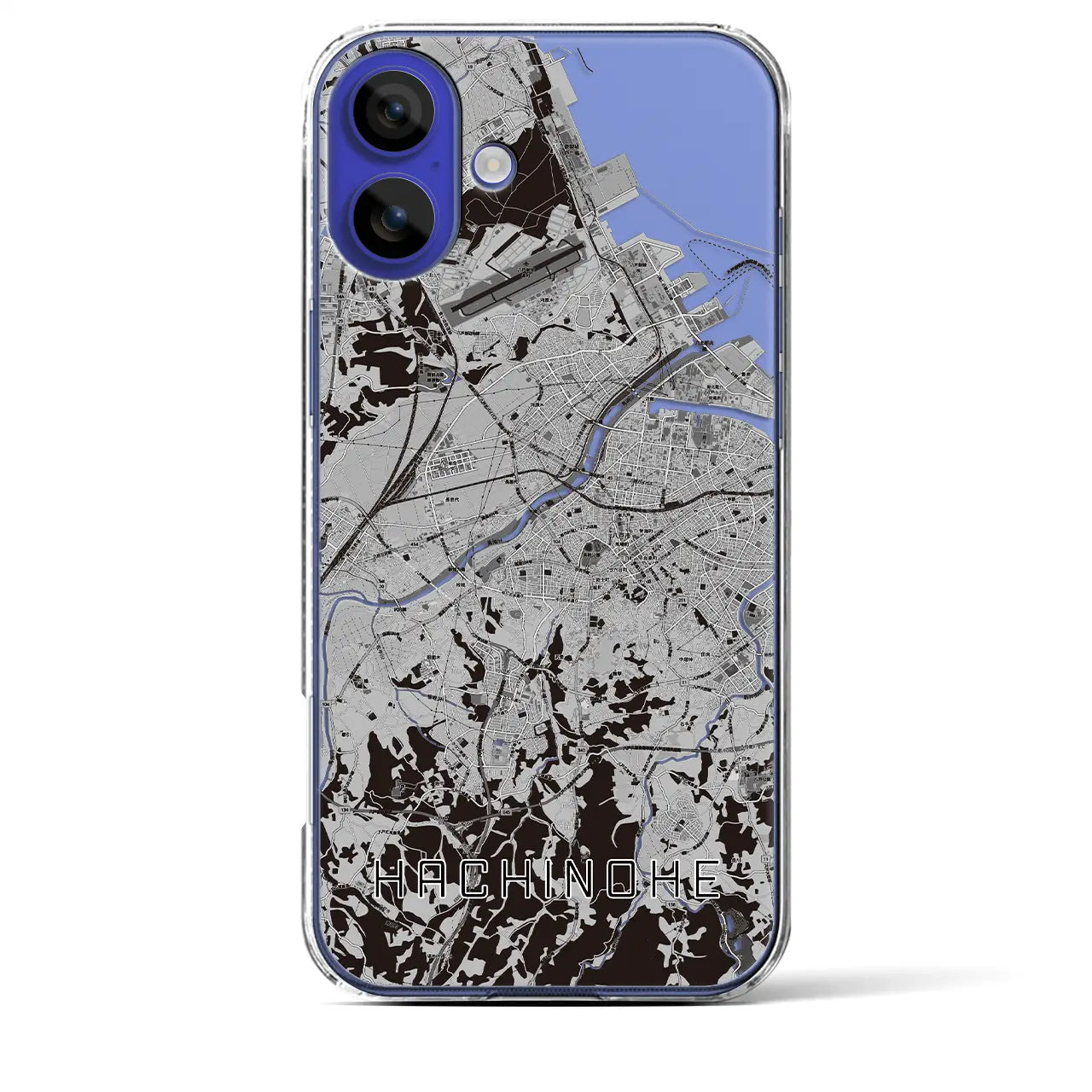 【八戸(青森県)】地図柄iPhoneケース(クリアタイプ)