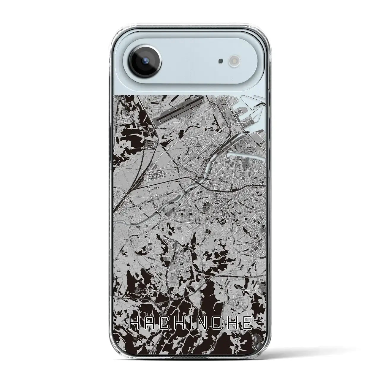 【八戸(青森県)】地図柄iPhoneケース(クリアタイプ)