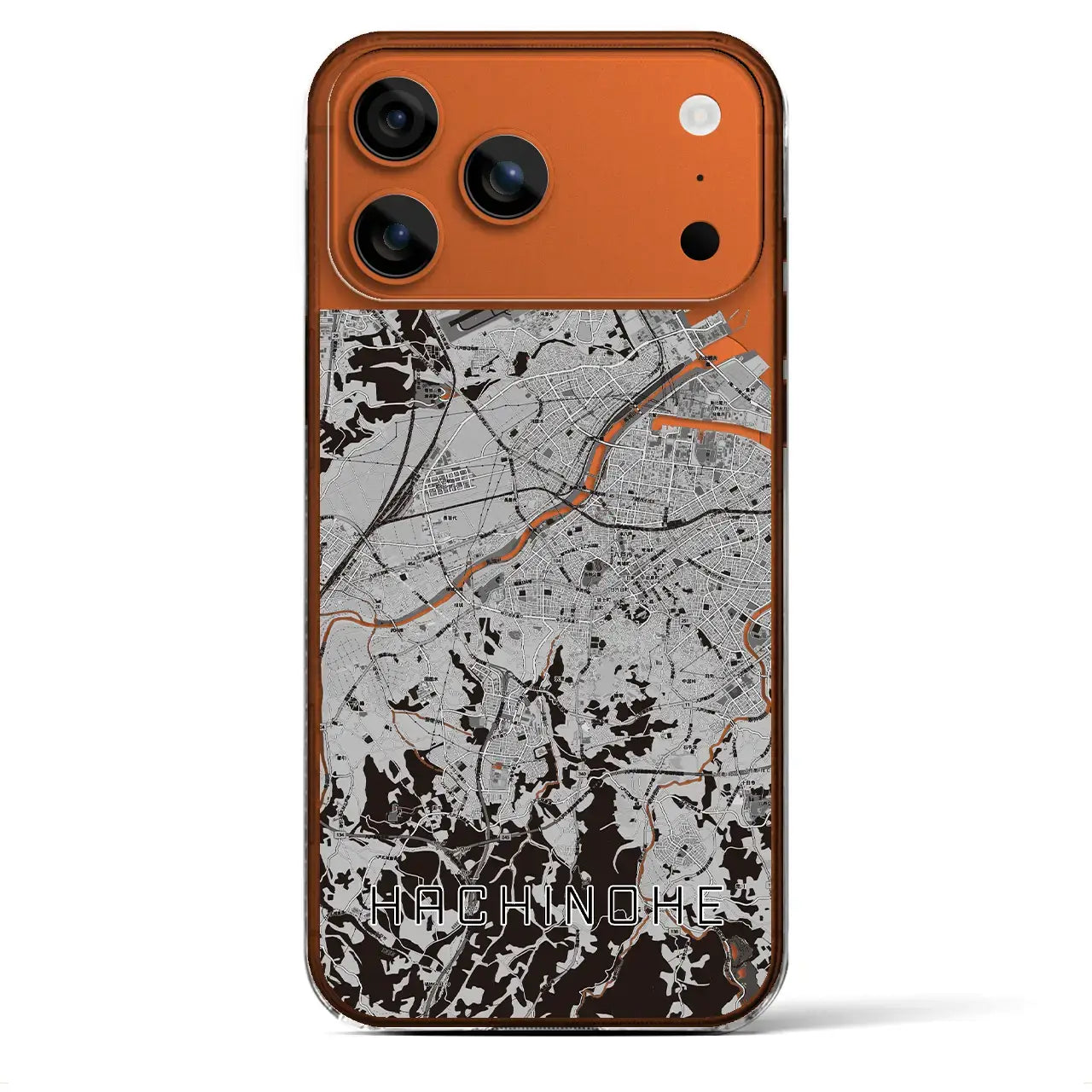 【八戸(青森県)】地図柄iPhoneケース(クリアタイプ)