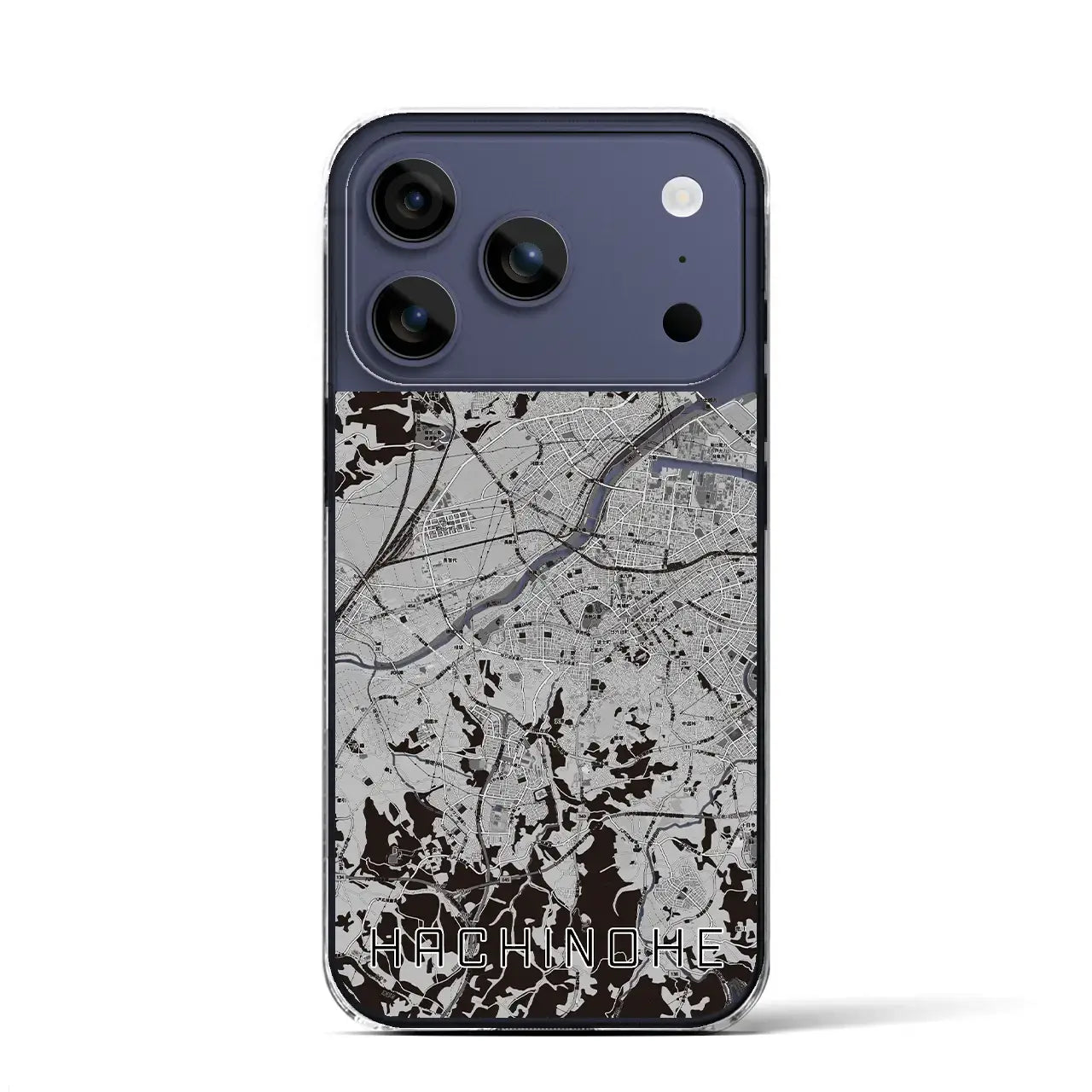 【八戸(青森県)】地図柄iPhoneケース(クリアタイプ)