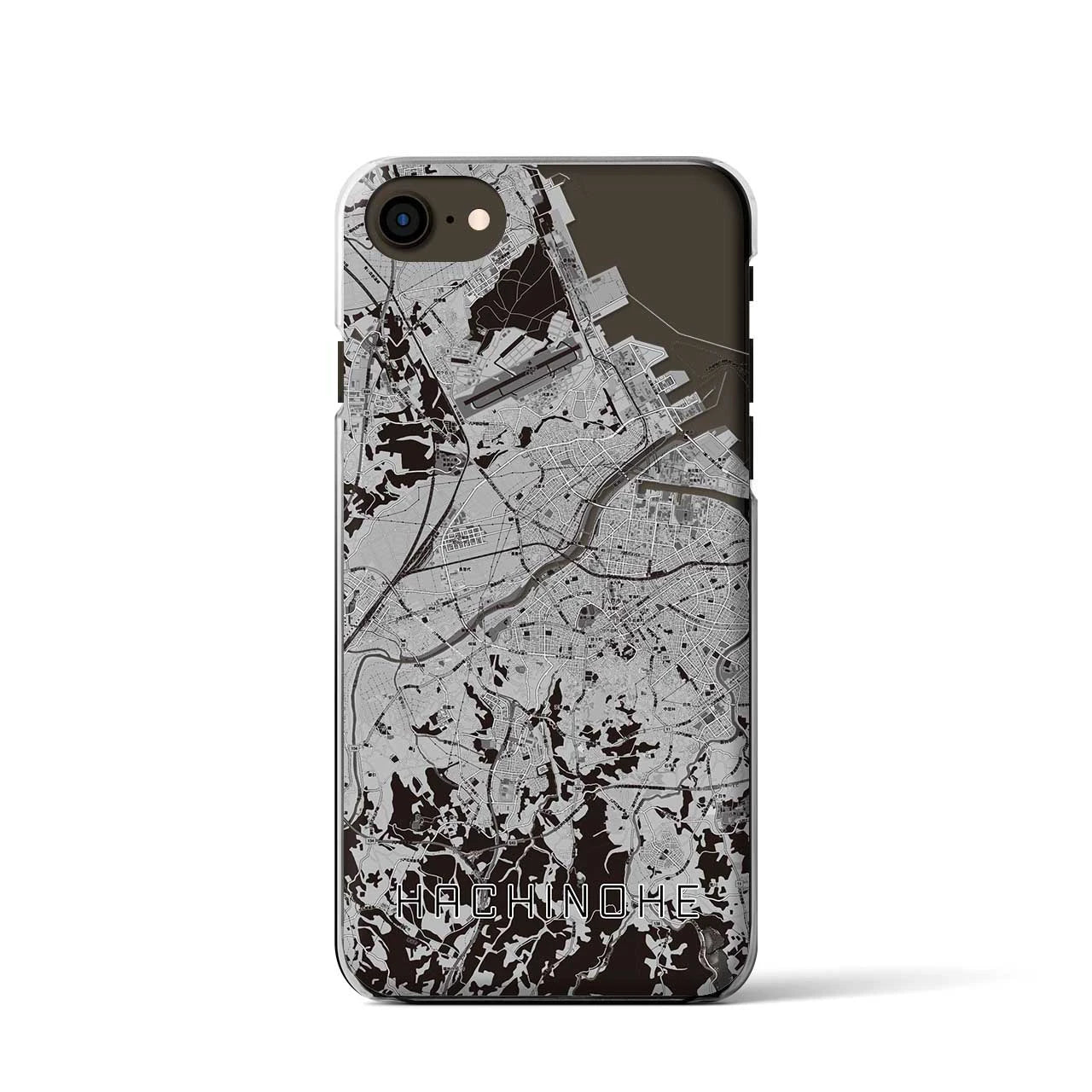 【八戸(青森県)】地図柄iPhoneケース(クリアタイプ)