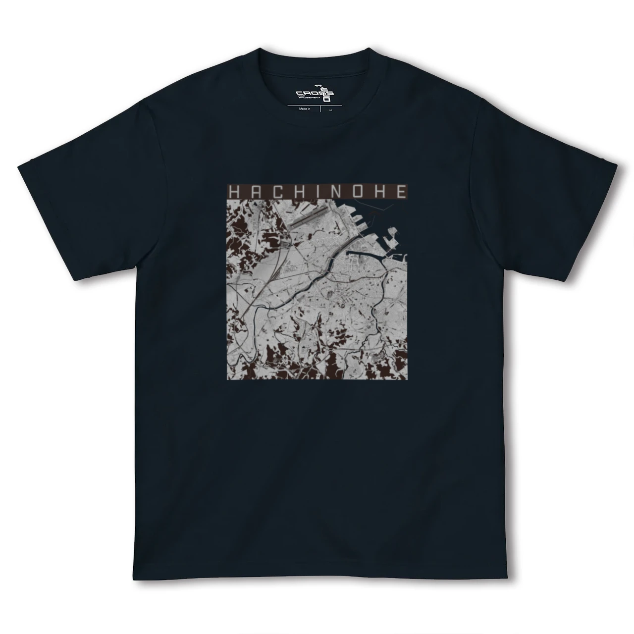 【八戸(青森県)】地図柄ヘビーウェイトTシャツ