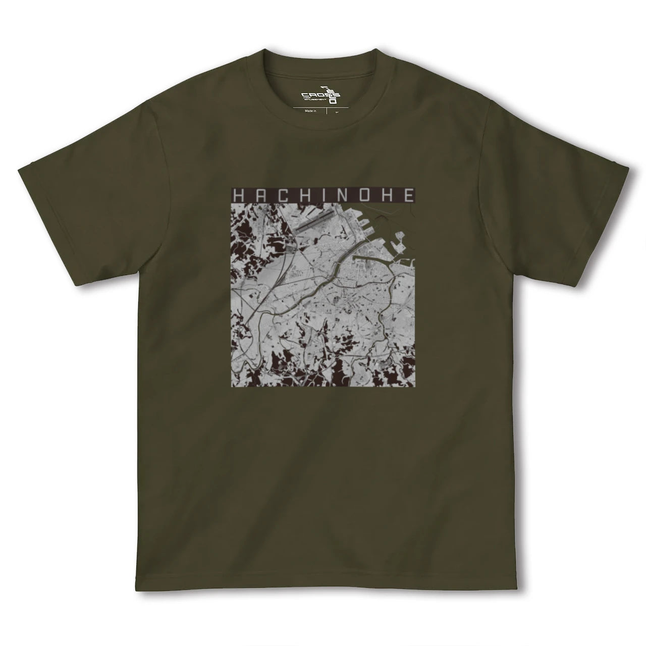 【八戸(青森県)】地図柄ヘビーウェイトTシャツ