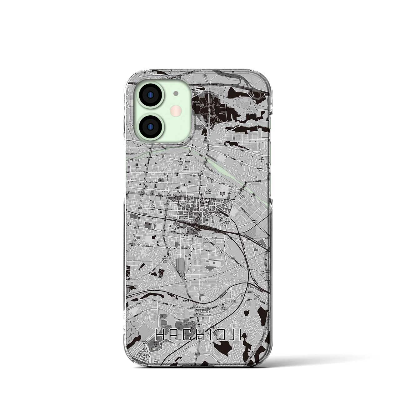 【八王子(東京都)】地図柄iPhoneケース(クリアタイプ)