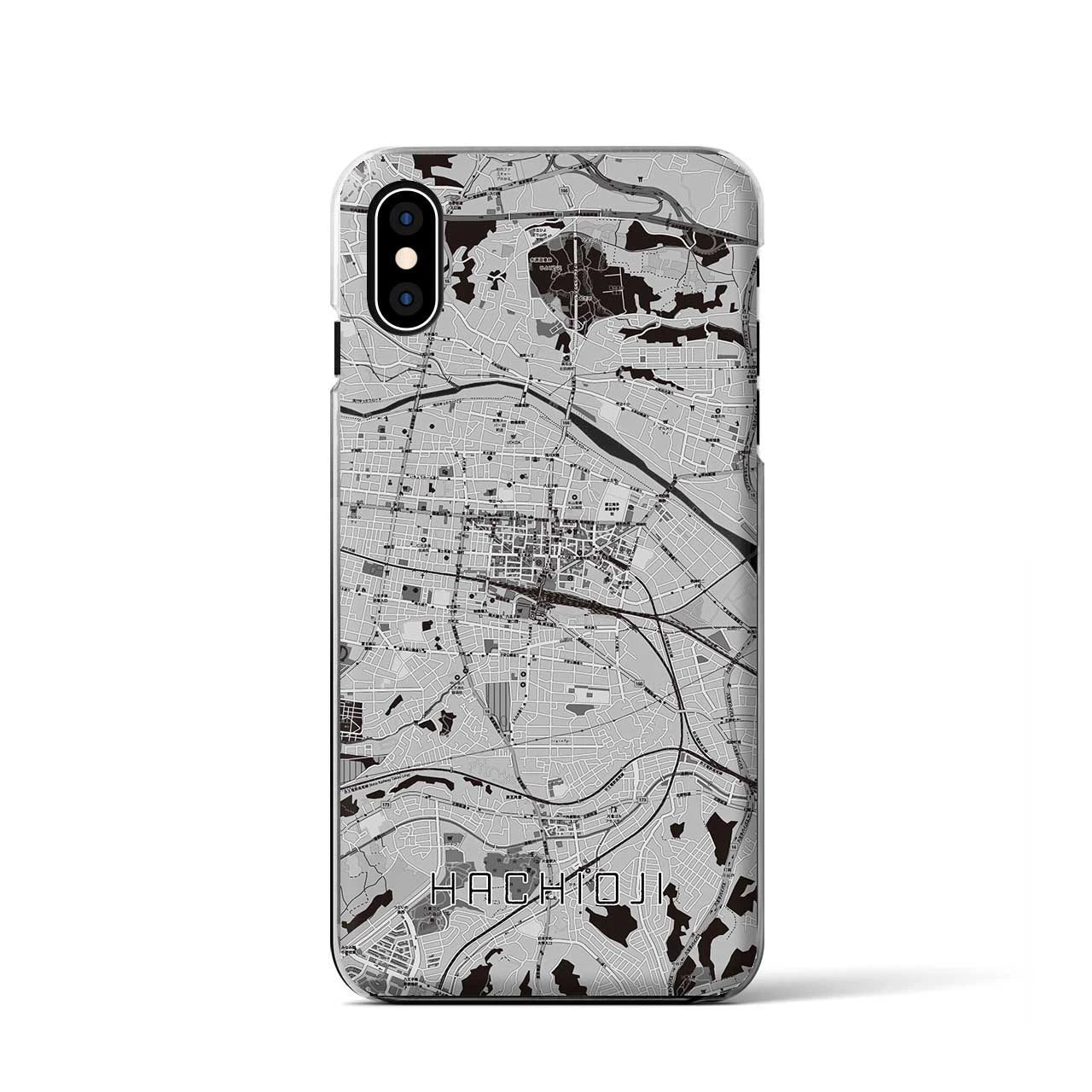 【八王子(東京都)】地図柄iPhoneケース(クリアタイプ)