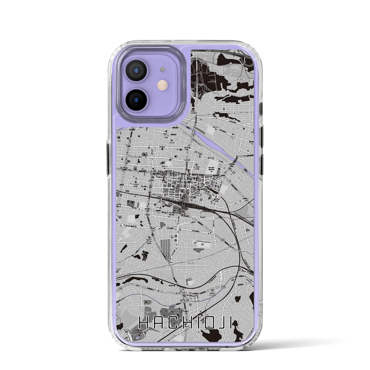 【八王子(東京都)】地図柄iPhoneケース(MagSafeタイプ)