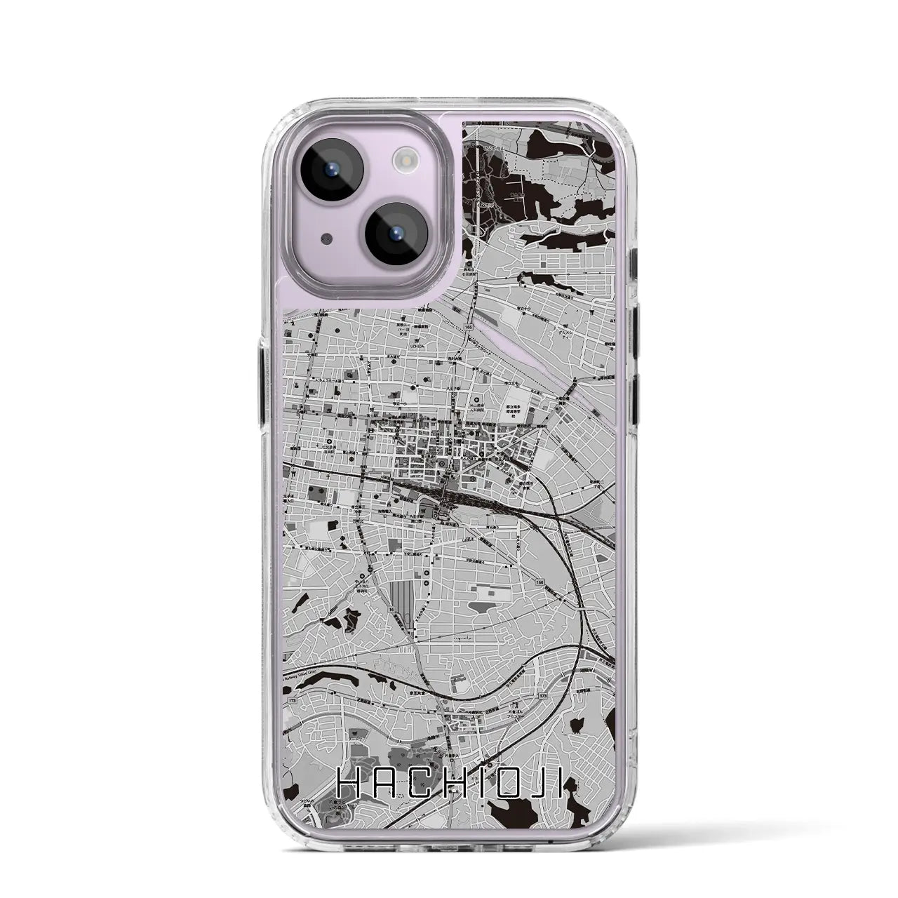 【八王子(東京都)】地図柄iPhoneケース(MagSafeタイプ)