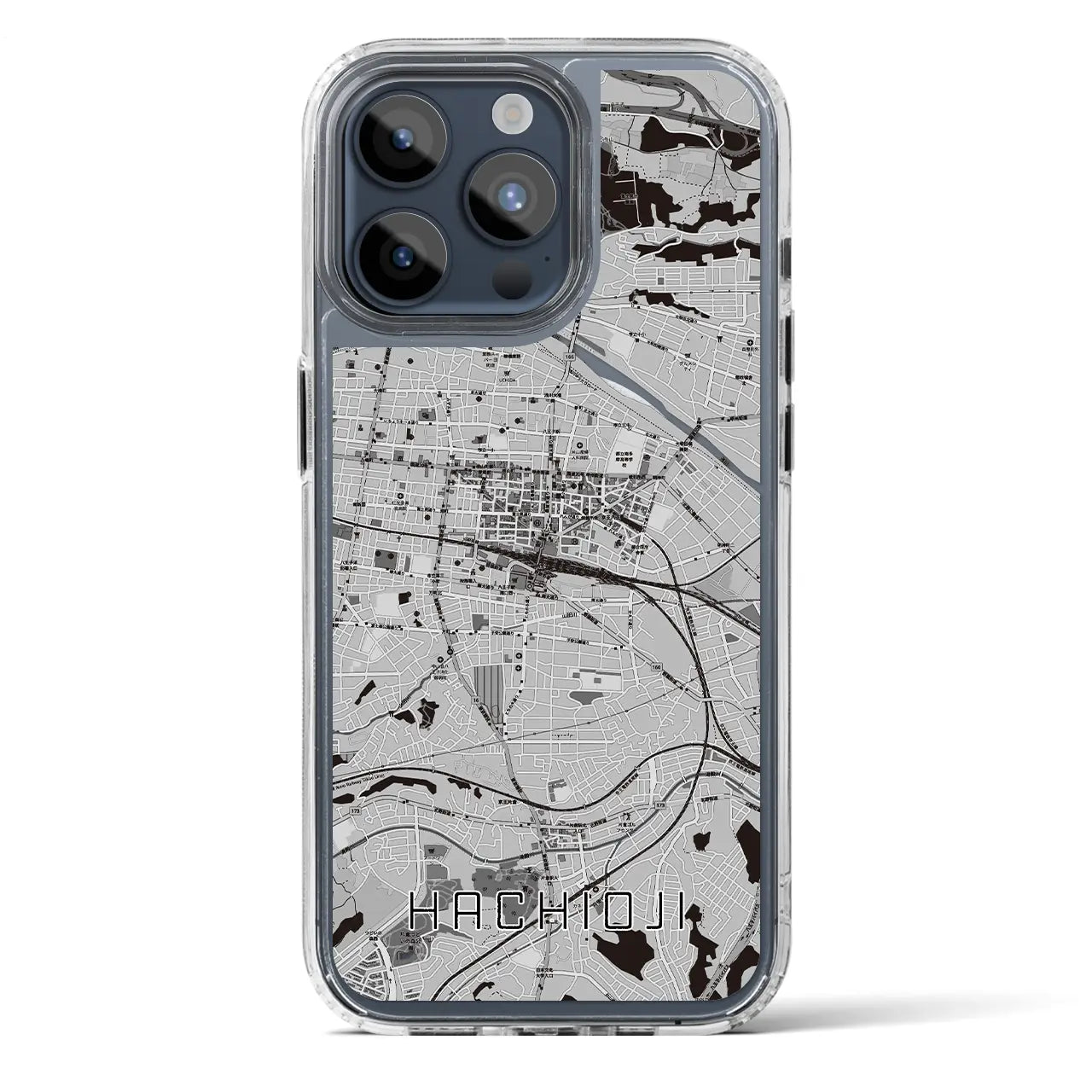 【八王子(東京都)】地図柄iPhoneケース(MagSafeタイプ)