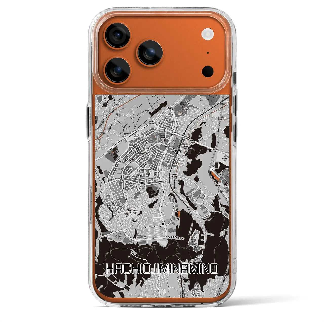 【八王子みなみ野(東京都)】地図柄iPhoneケース(MagSafeタイプ)