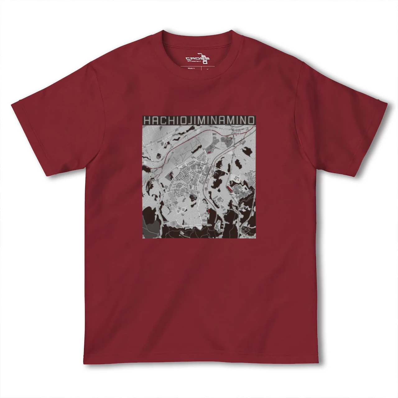 【八王子みなみ野(東京都)】地図柄ヘビーウェイトTシャツ