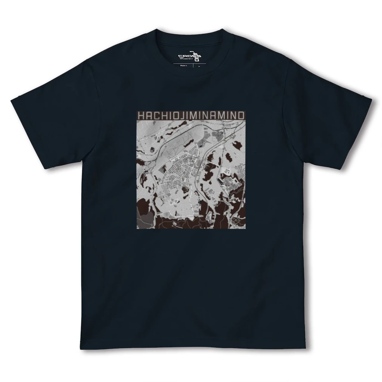 【八王子みなみ野(東京都)】地図柄ヘビーウェイトTシャツ