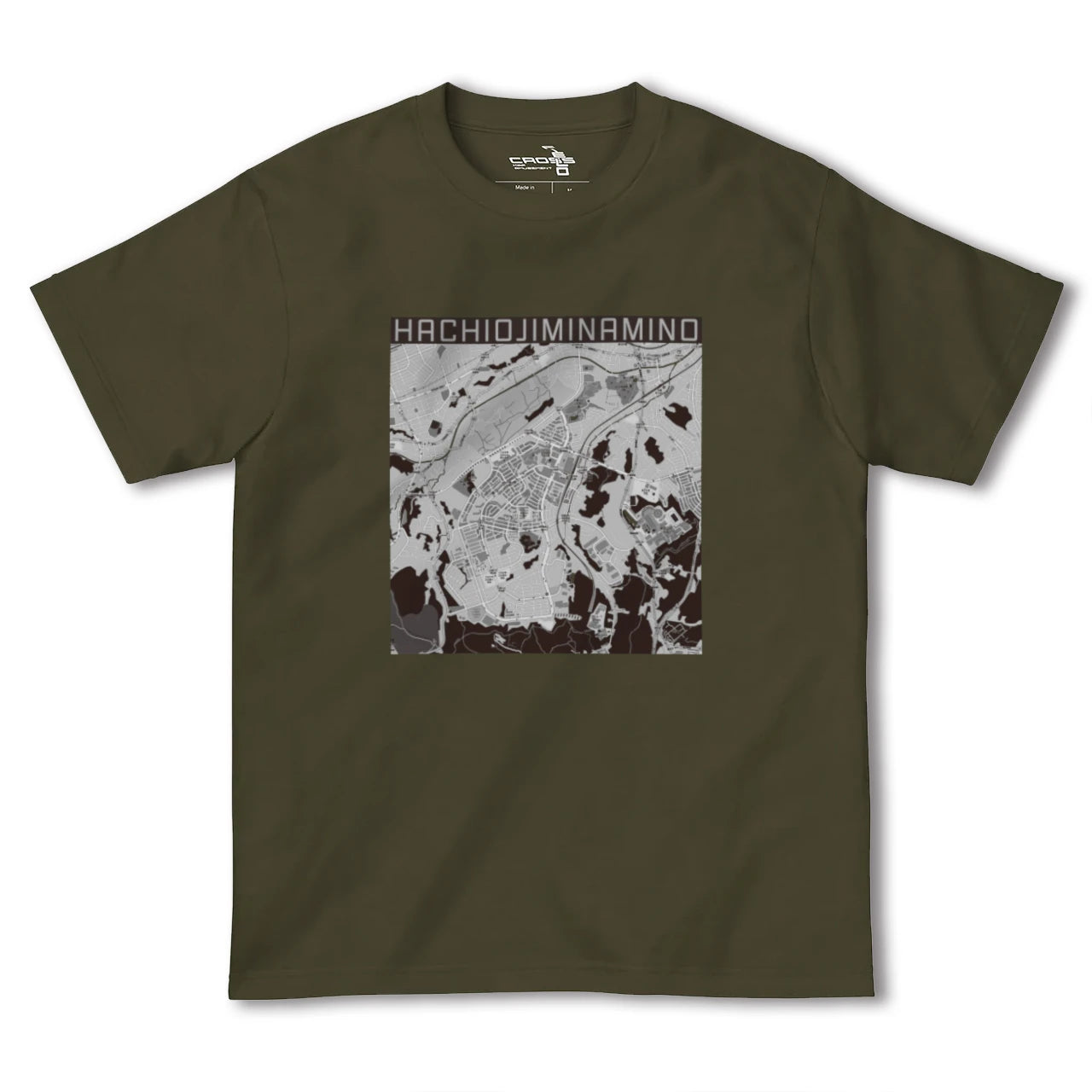 【八王子みなみ野(東京都)】地図柄ヘビーウェイトTシャツ