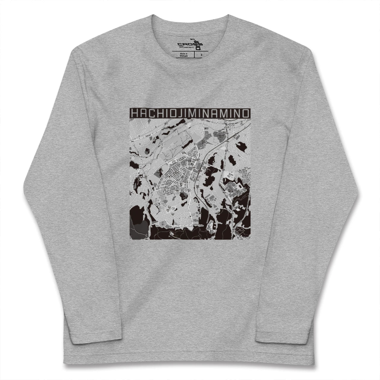 【八王子みなみ野(東京都)】地図柄ロングスリーブTシャツ
