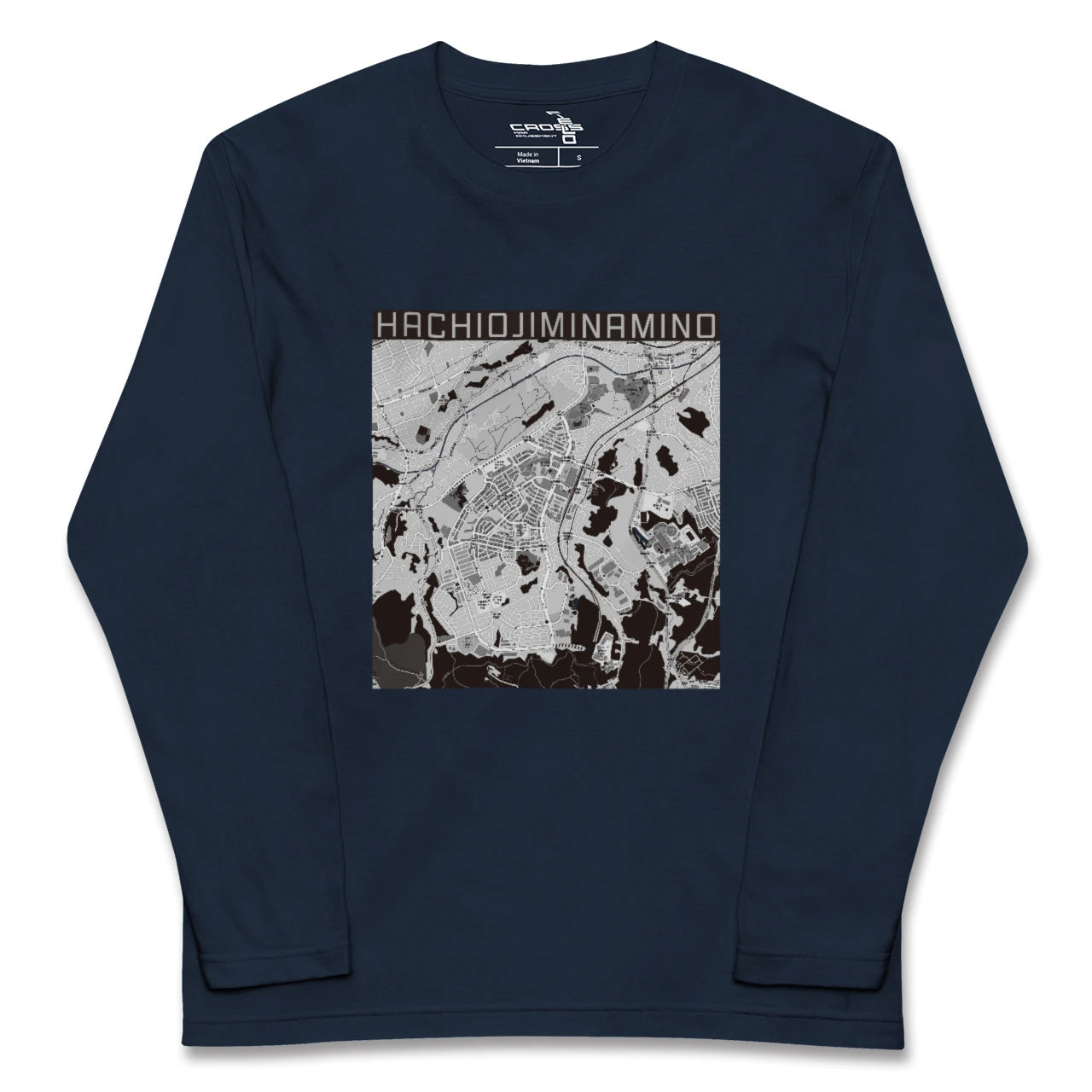 【八王子みなみ野(東京都)】地図柄ロングスリーブTシャツ