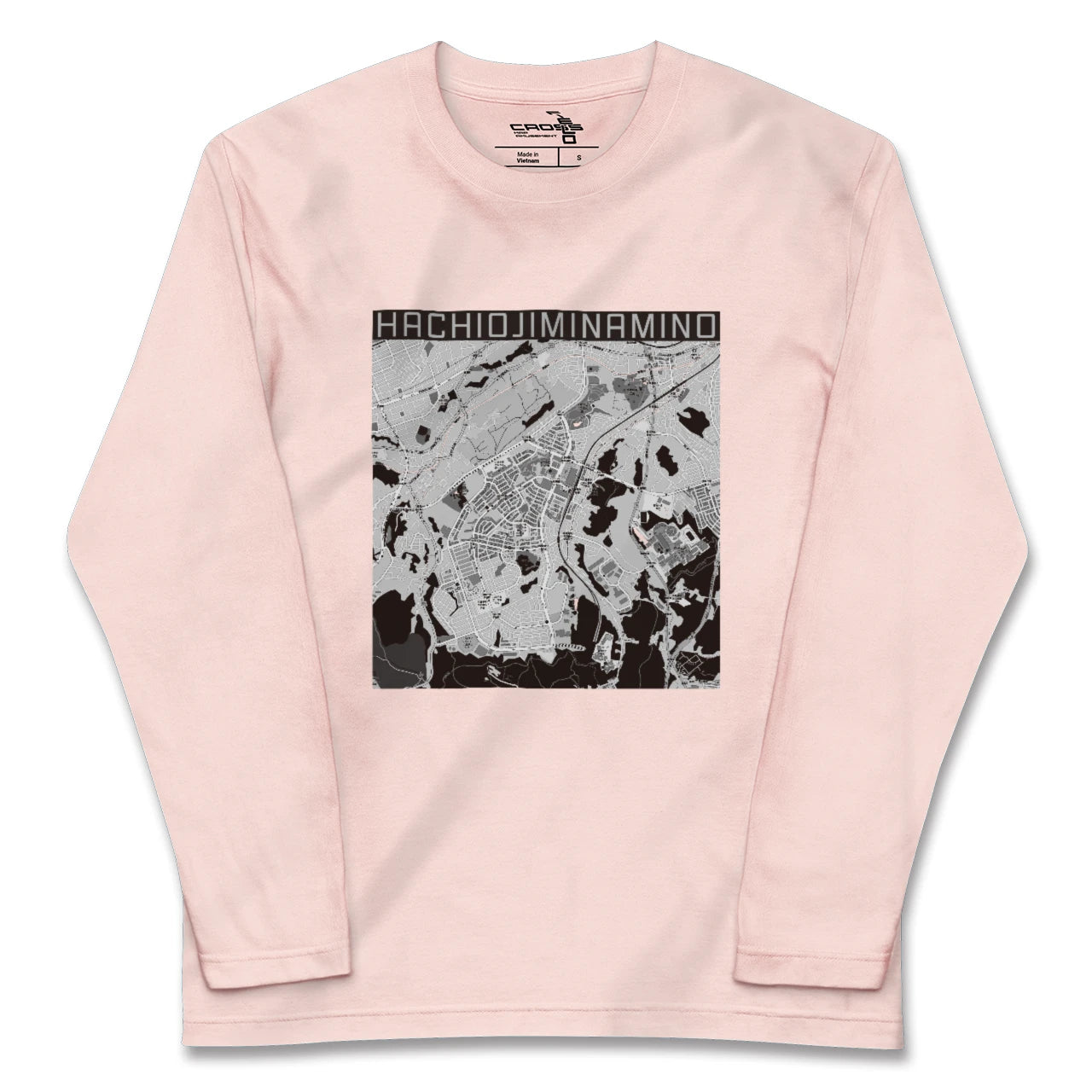 【八王子みなみ野(東京都)】地図柄ロングスリーブTシャツ