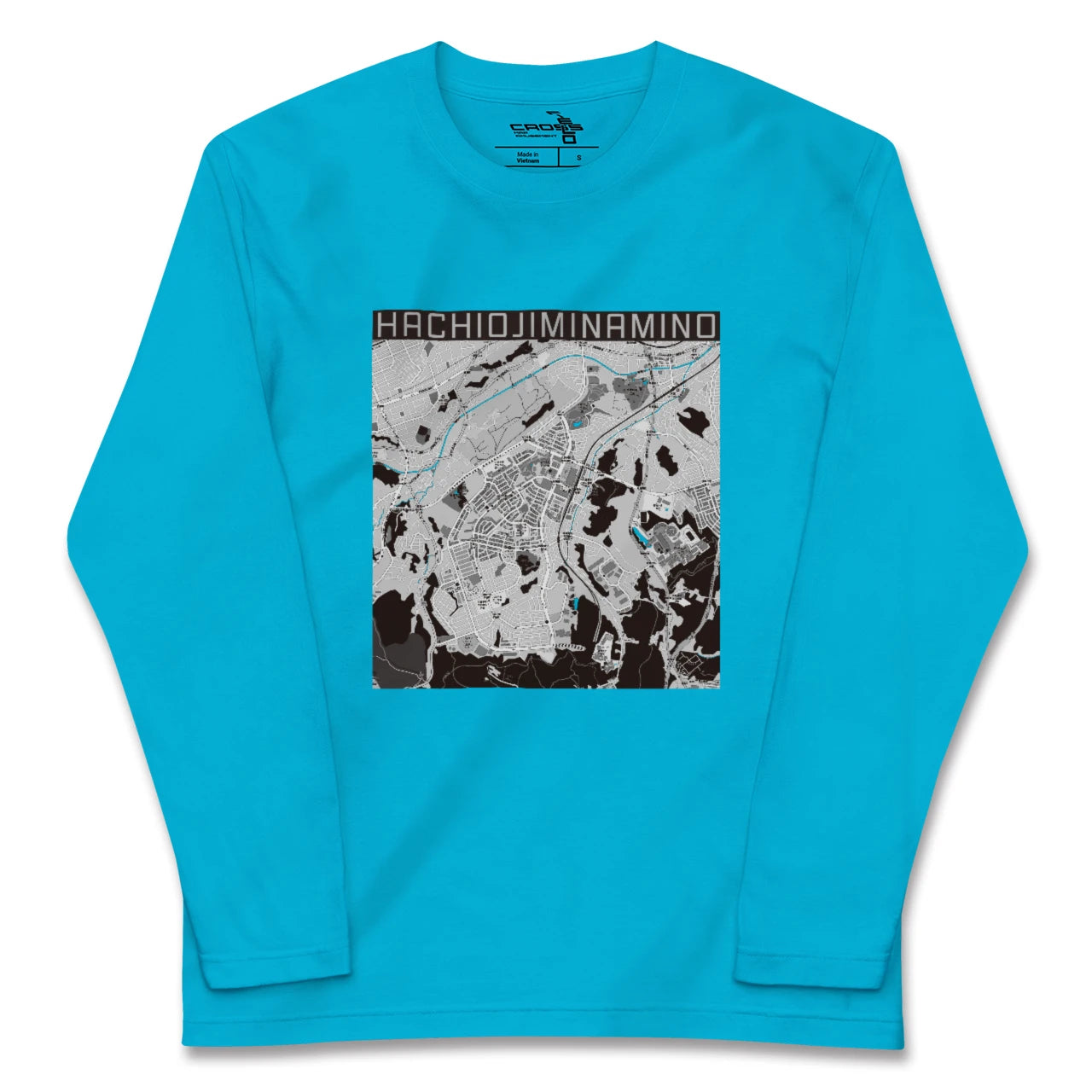 【八王子みなみ野(東京都)】地図柄ロングスリーブTシャツ