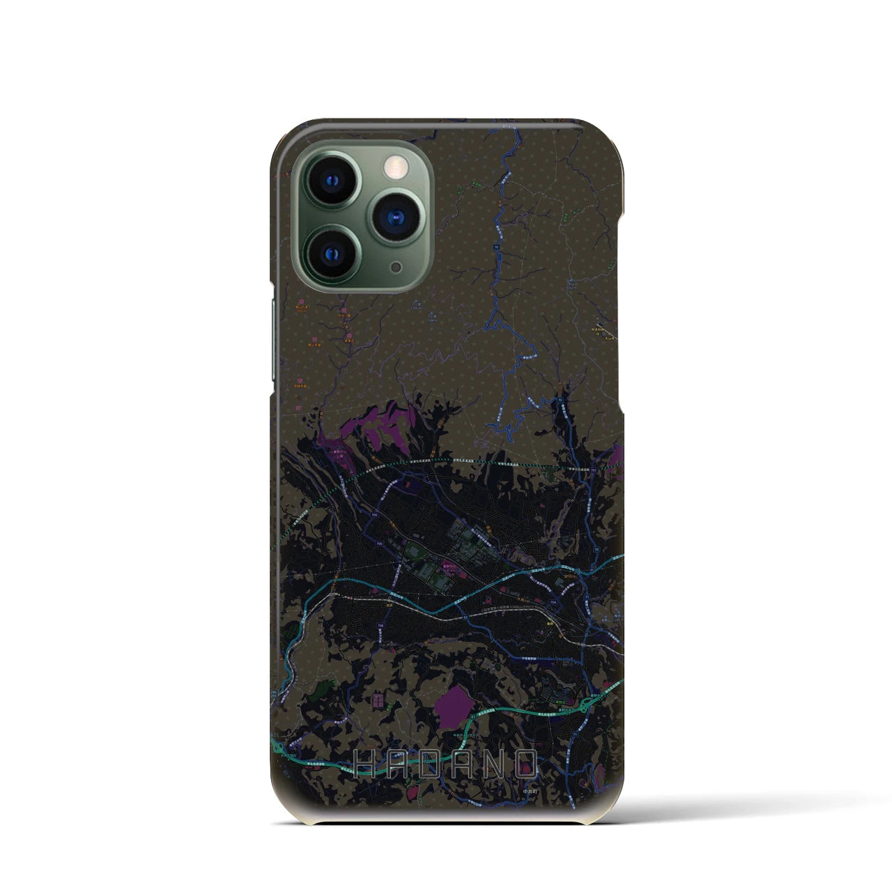 【秦野(神奈川県)】地図柄iPhoneケース(バックカバータイプ)