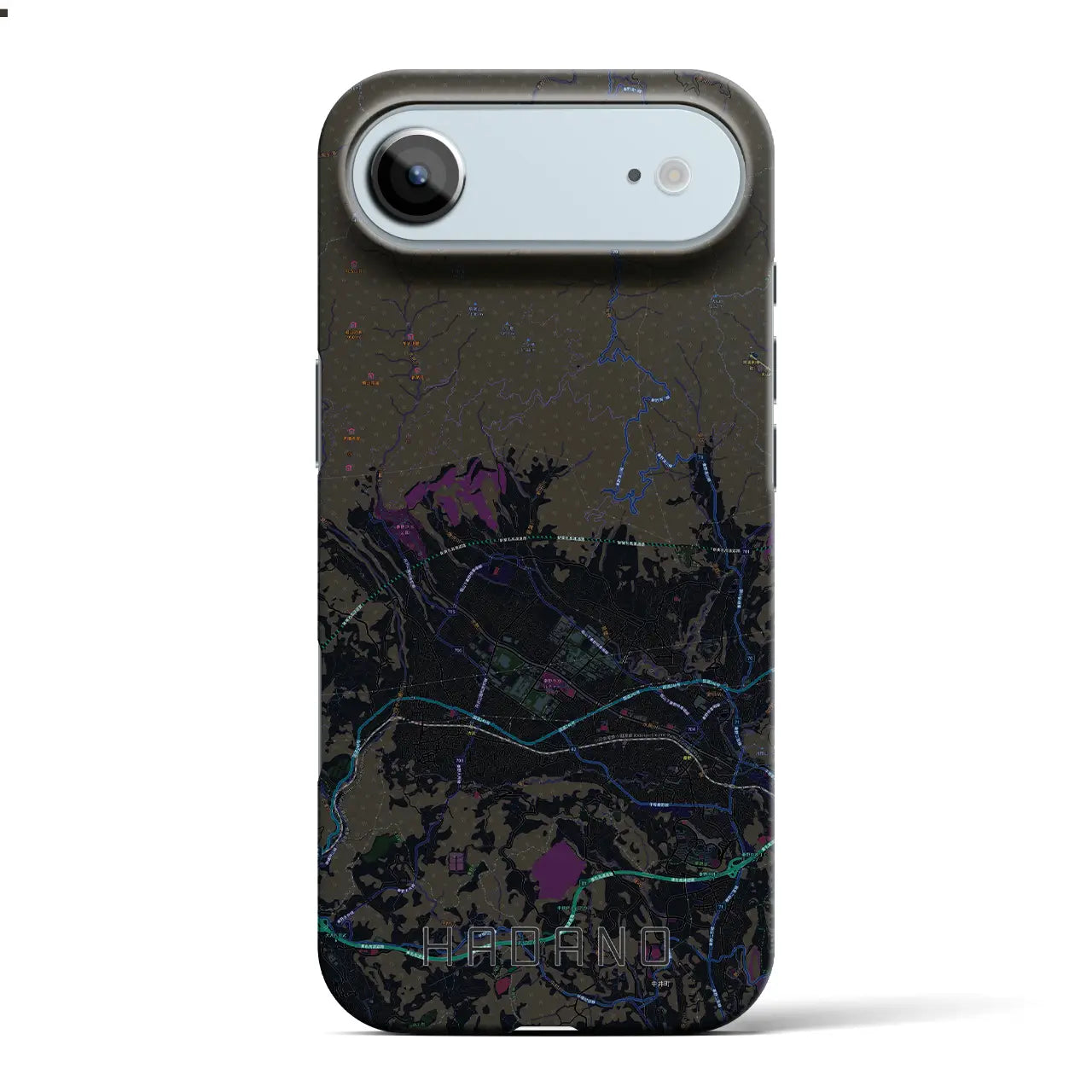 【秦野(神奈川県)】地図柄iPhoneケース(バックカバータイプ)