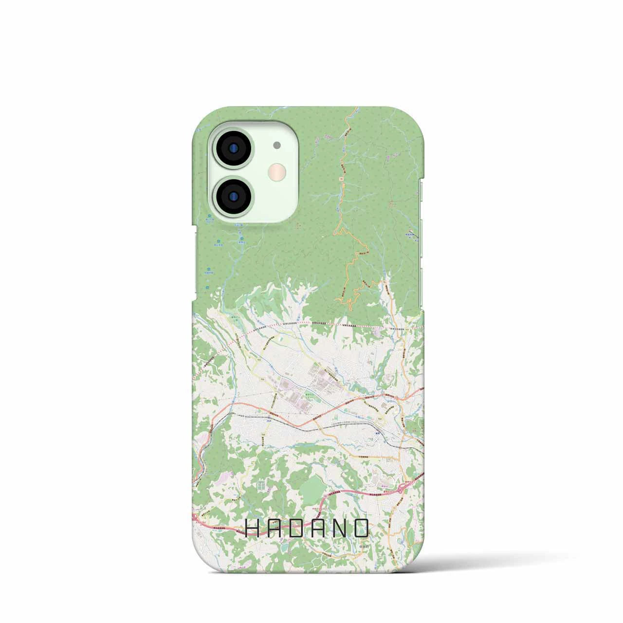 【秦野(神奈川県)】地図柄iPhoneケース(バックカバータイプ)