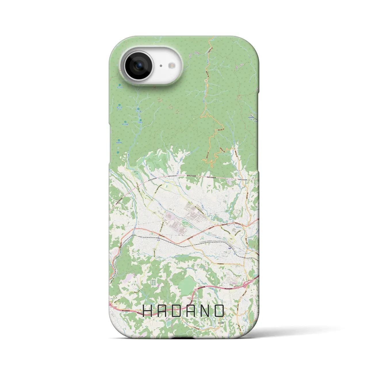 【秦野(神奈川県)】地図柄iPhoneケース(バックカバータイプ)