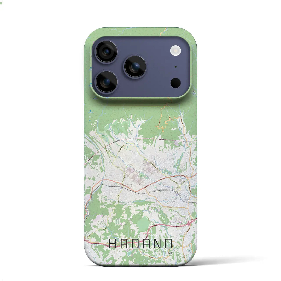 【秦野(神奈川県)】地図柄iPhoneケース(バックカバータイプ)ナチュラル・iPhone 17 Pro Max 用