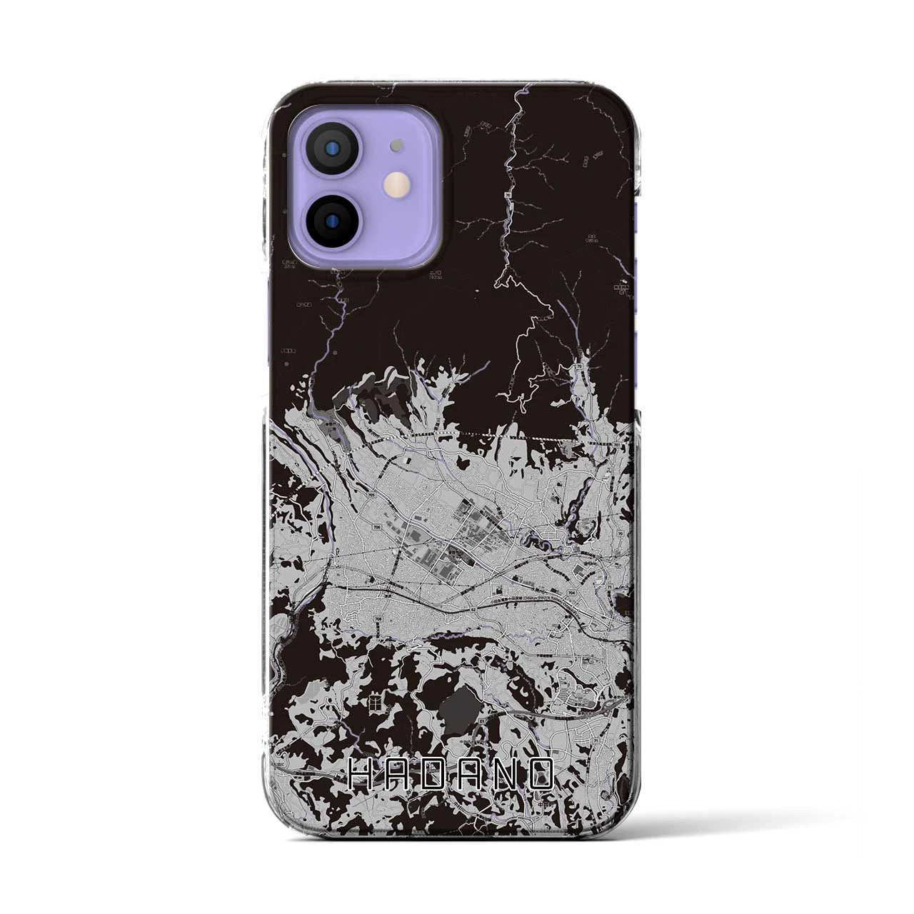 【秦野(神奈川県)】地図柄iPhoneケース(クリアタイプ)