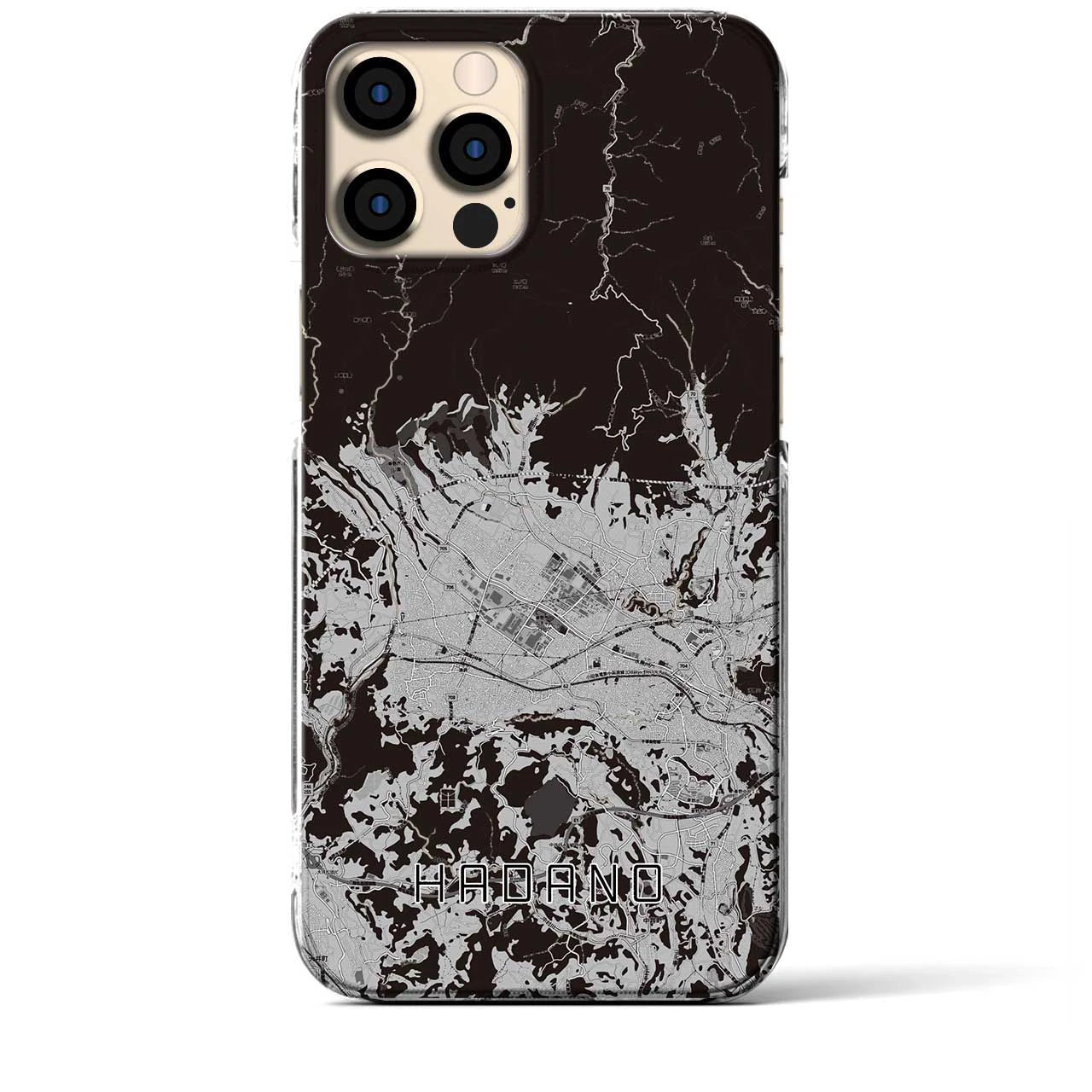 【秦野(神奈川県)】地図柄iPhoneケース(クリアタイプ)