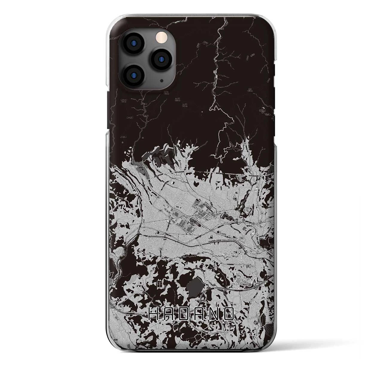 【秦野(神奈川県)】地図柄iPhoneケース(クリアタイプ)