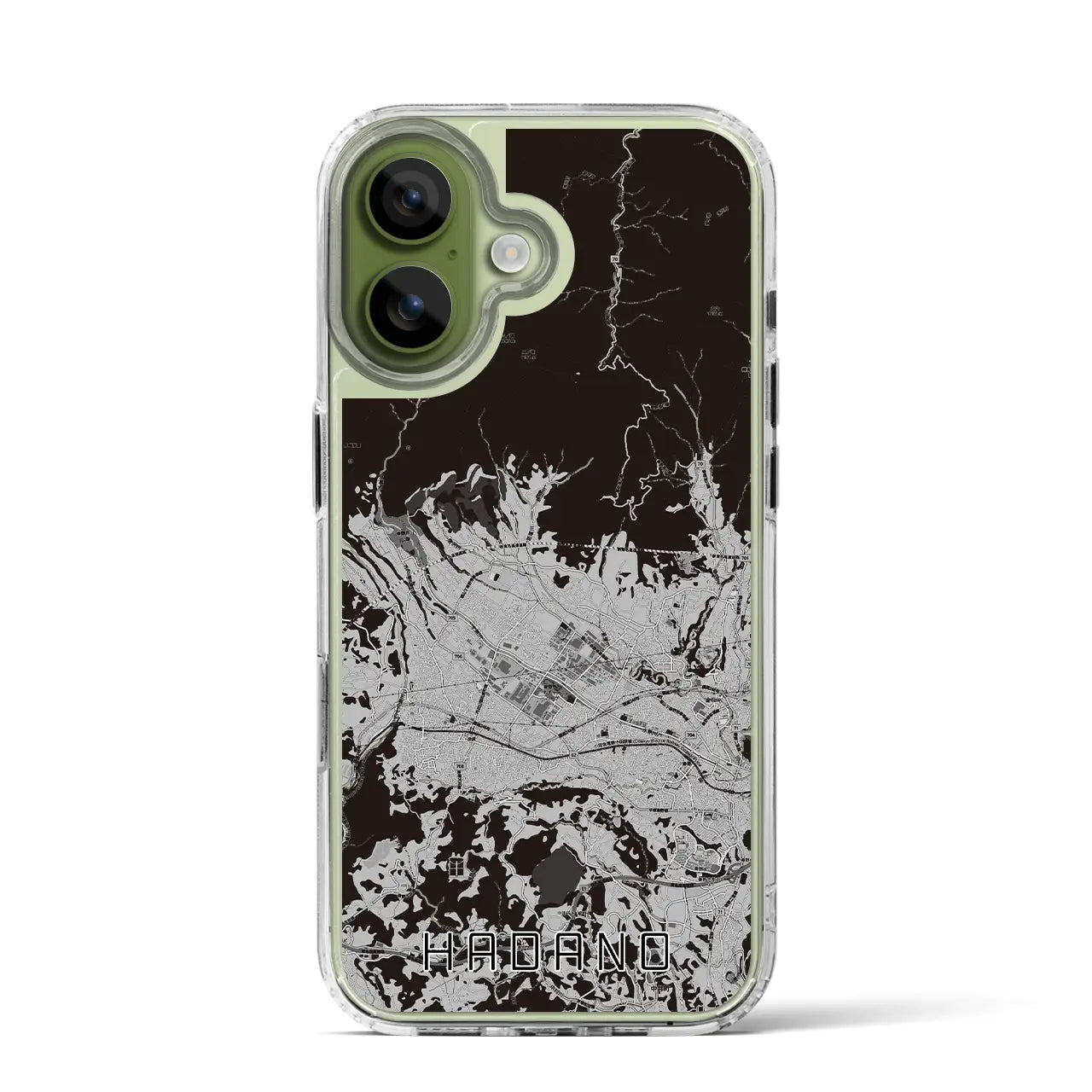 【秦野(神奈川県)】地図柄iPhoneケース(MagSafeタイプ)