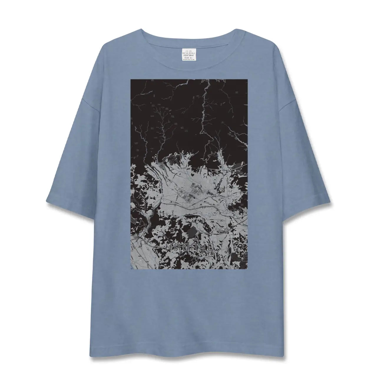【秦野(神奈川県)】地図柄ビッグシルエットTシャツ