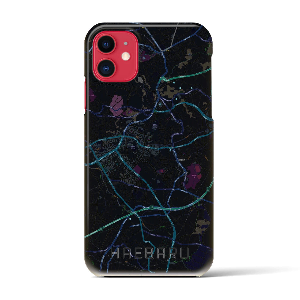 【南風原(沖縄県)】地図柄iPhoneケース(バックカバータイプ)