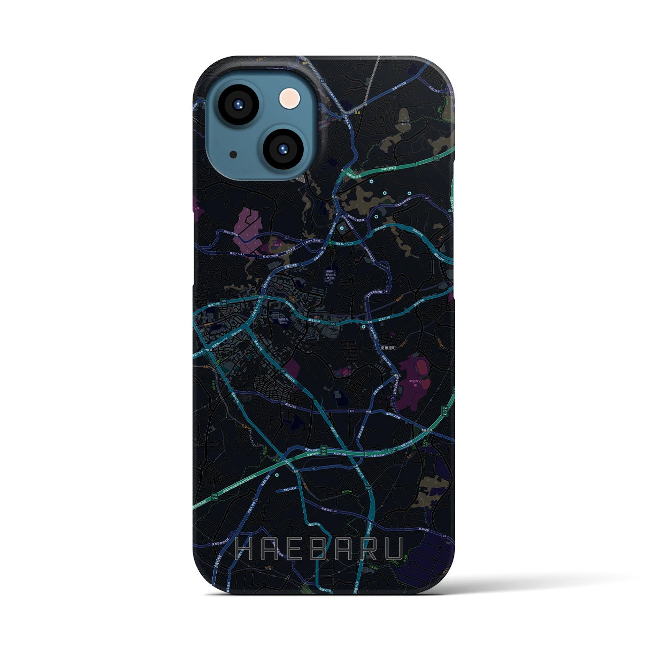 【南風原(沖縄県)】地図柄iPhoneケース(バックカバータイプ)