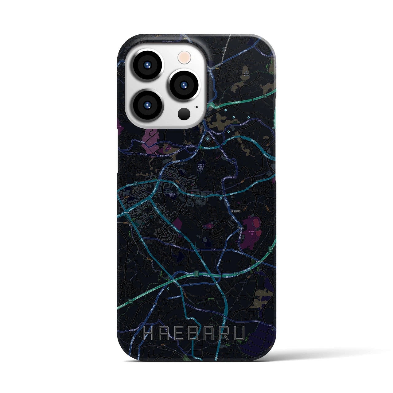 【南風原(沖縄県)】地図柄iPhoneケース(バックカバータイプ)