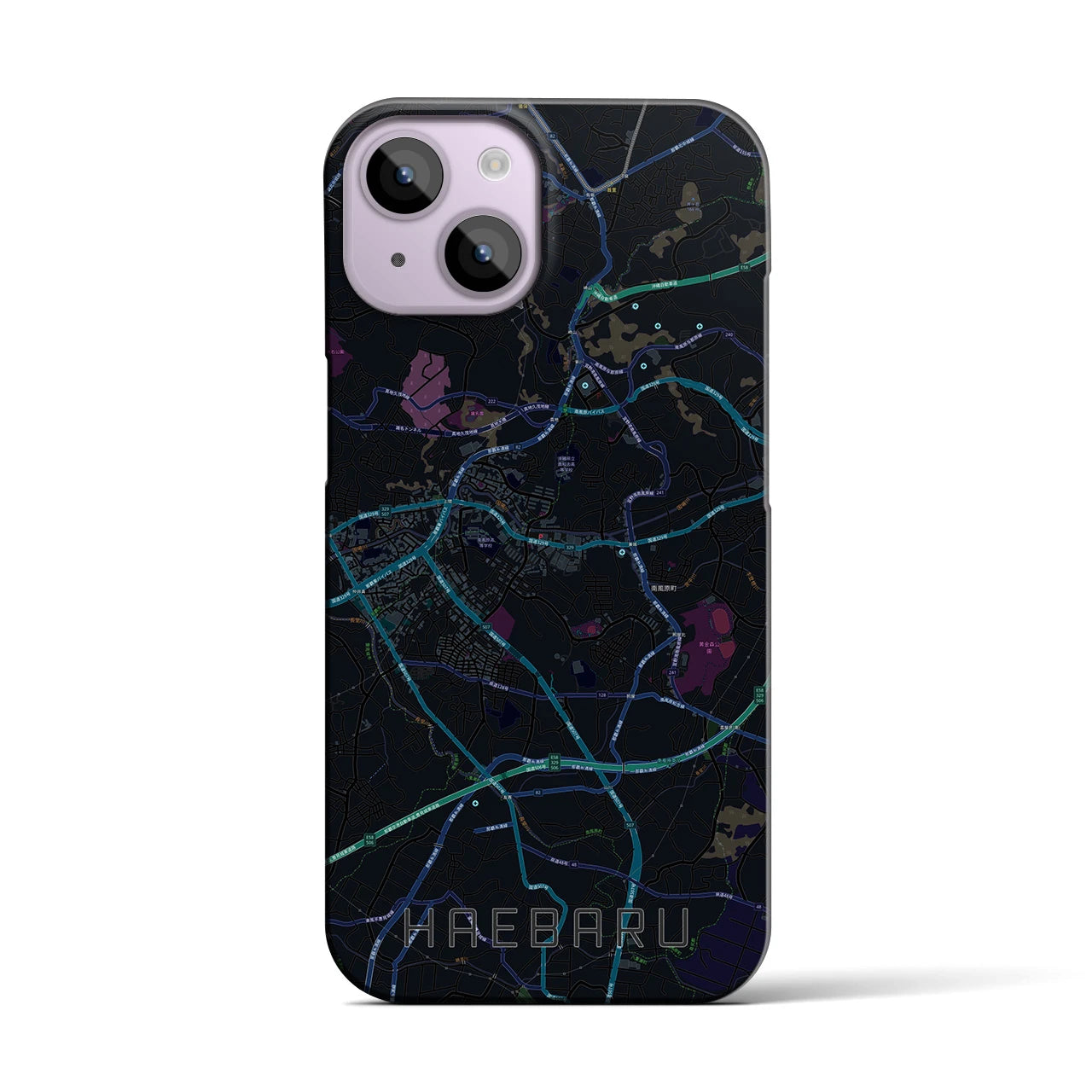 【南風原(沖縄県)】地図柄iPhoneケース(バックカバータイプ)