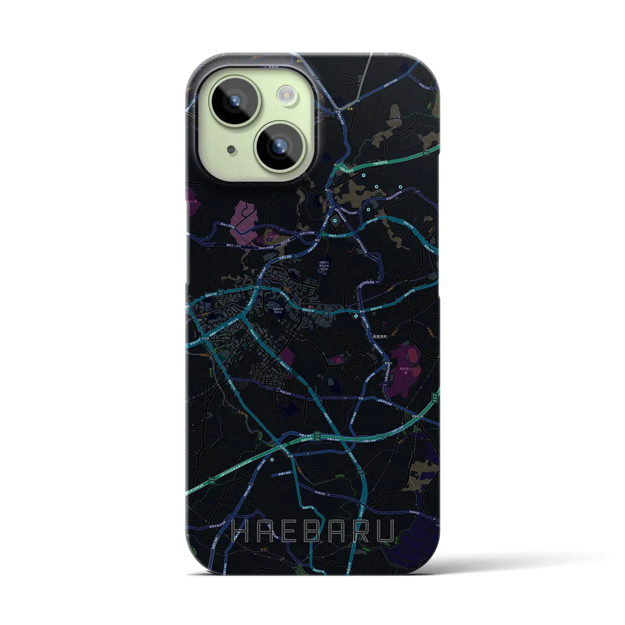 【南風原(沖縄県)】地図柄iPhoneケース(バックカバータイプ)