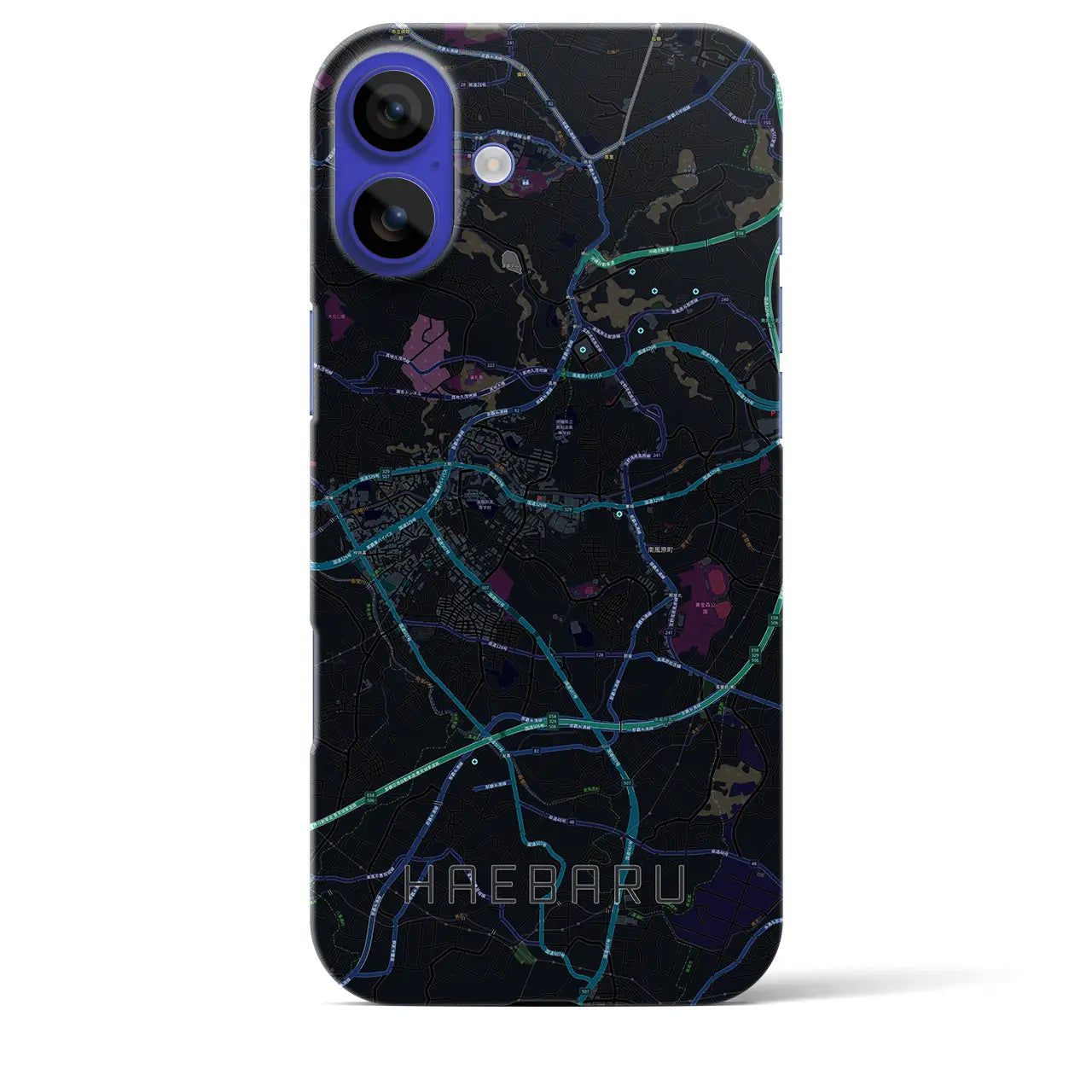 【南風原(沖縄県)】地図柄iPhoneケース(バックカバータイプ)