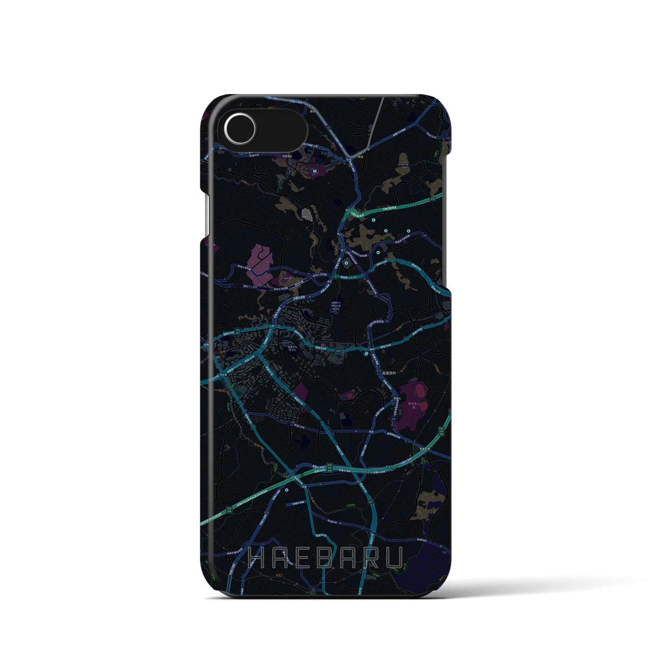 【南風原(沖縄県)】地図柄iPhoneケース(バックカバータイプ)